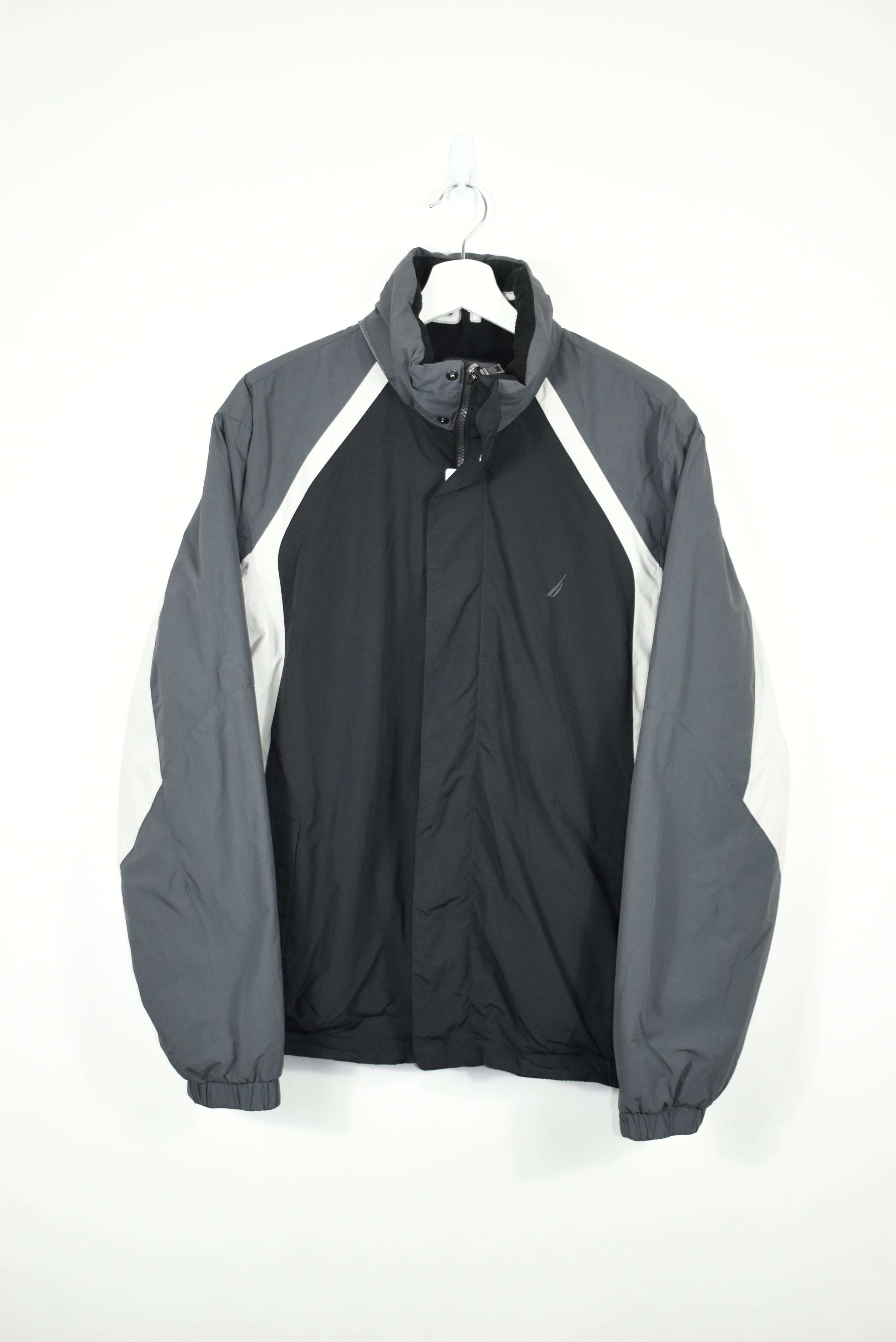Vintage Nautica Reversible Fleece Jacket Large