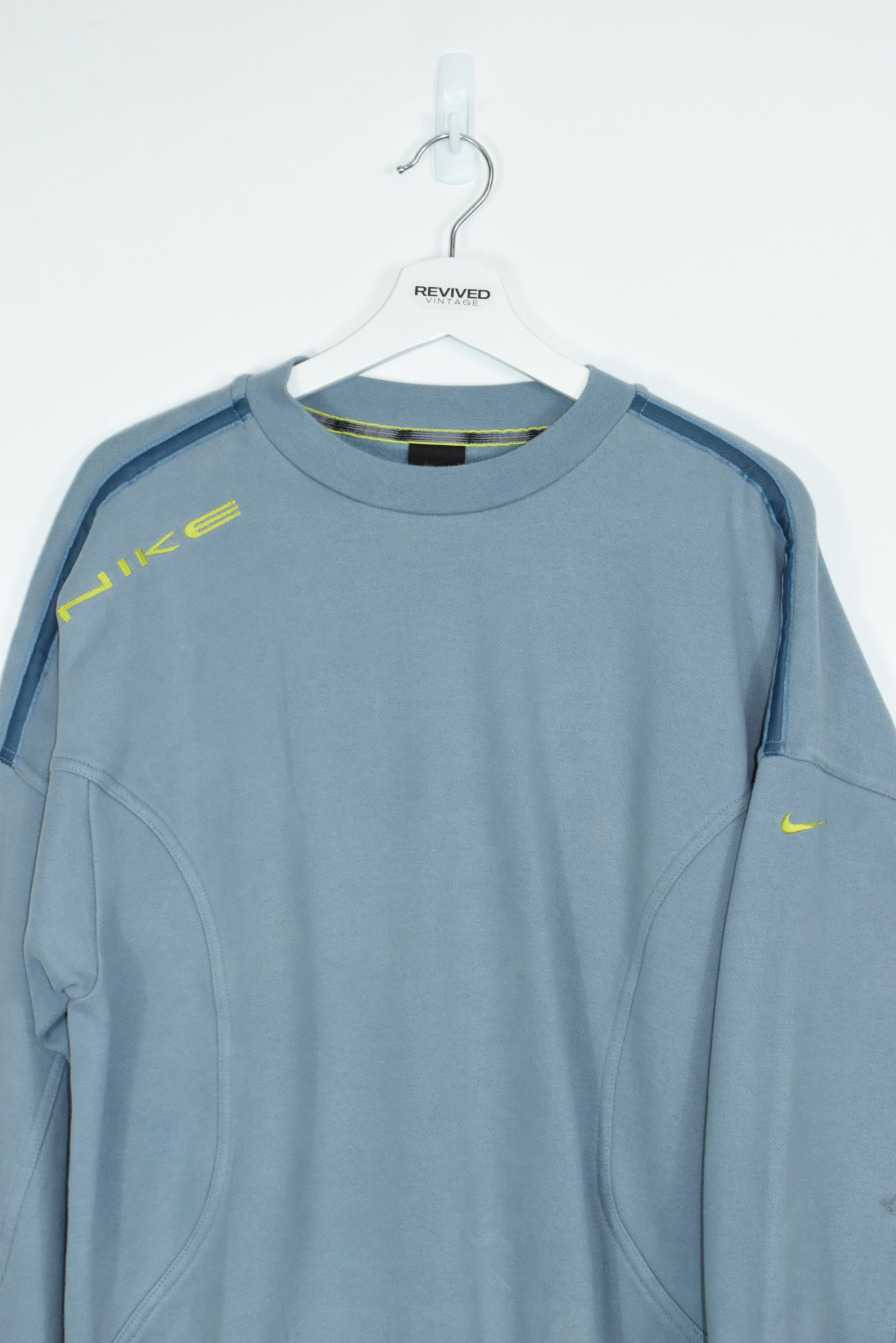 Vintage Nike Baby Blue Embroidery Sweatshirt Medium