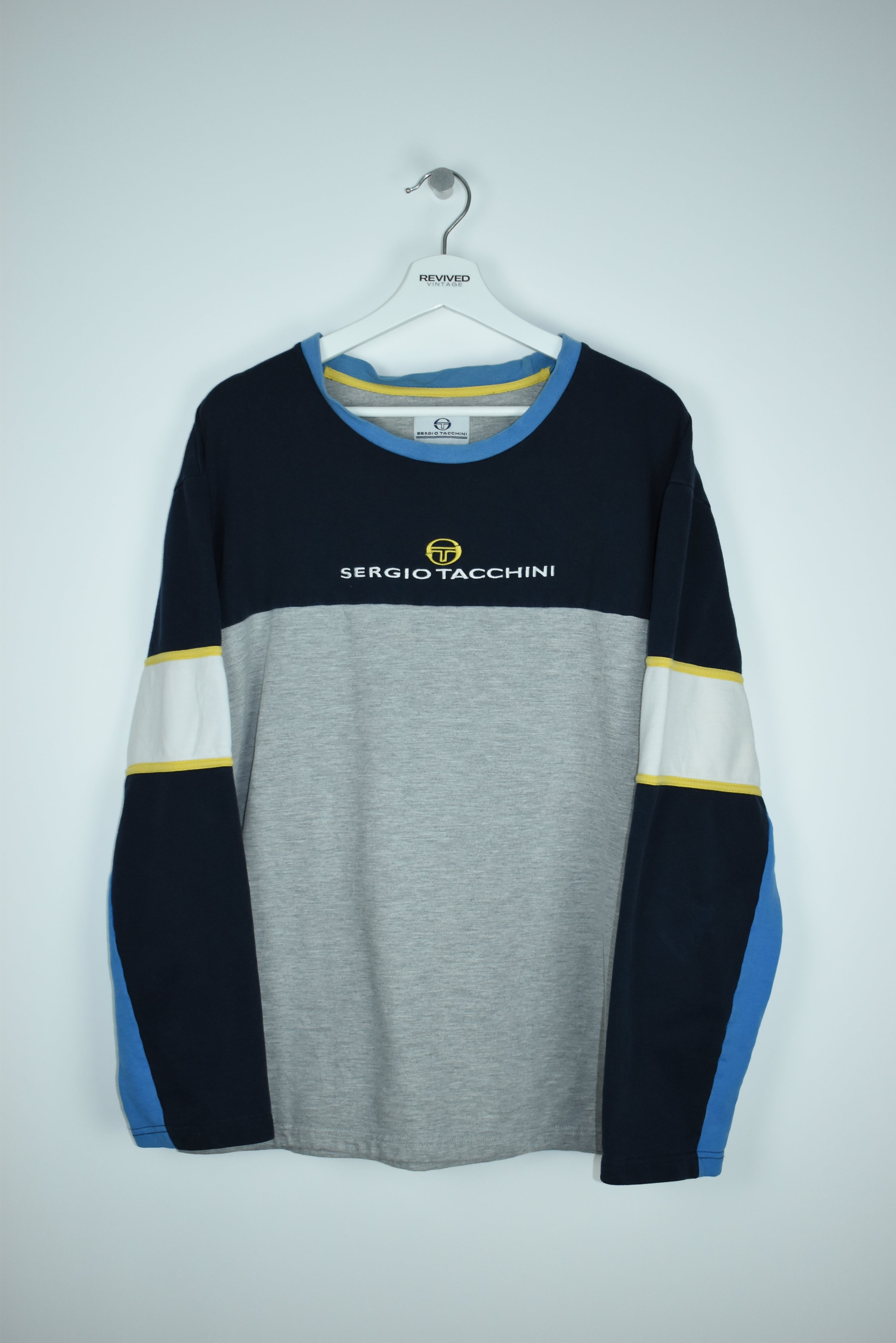 VINTAGE SERGIO TACCHINI EMBROIDERY SWEATSHIRT LARGE