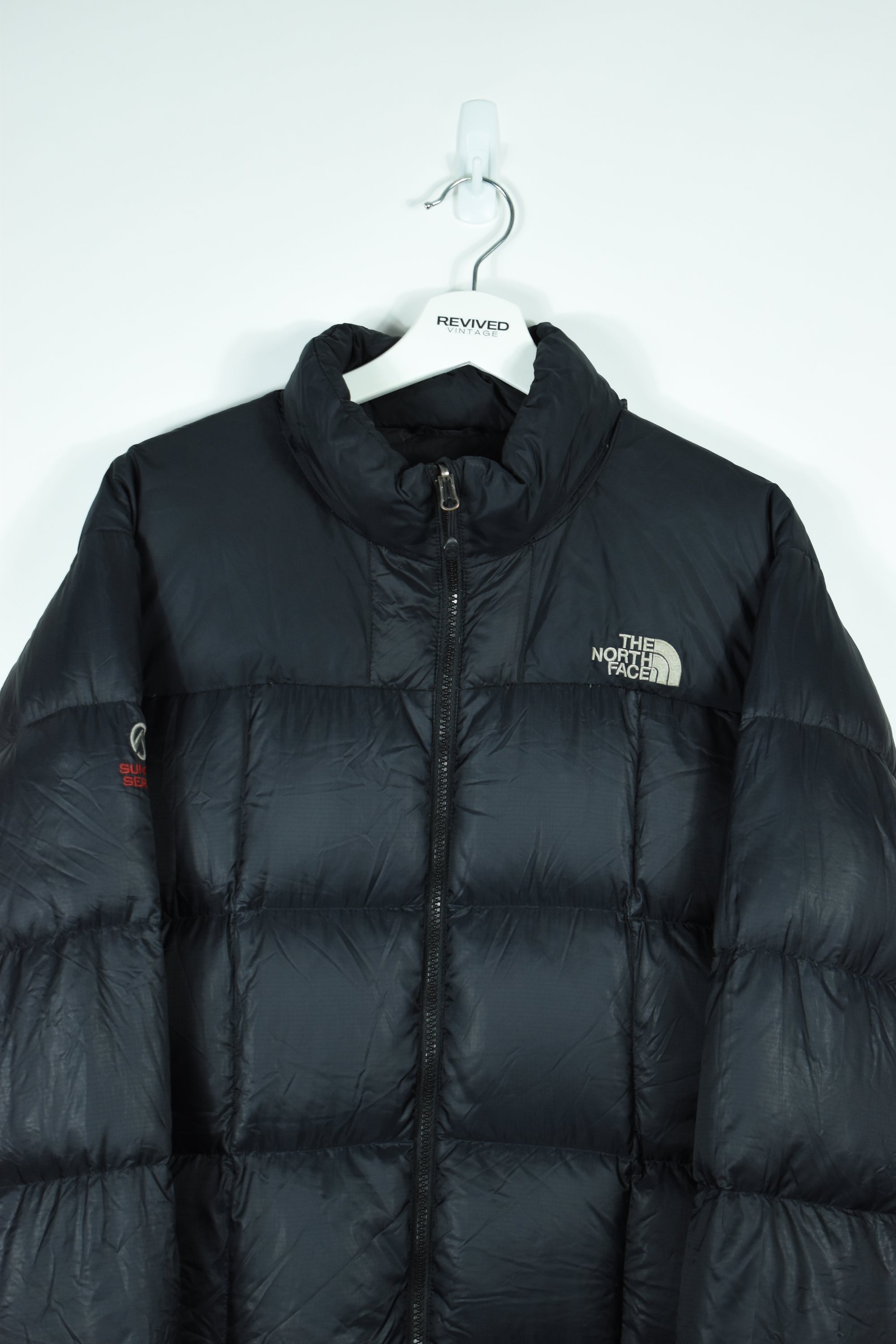 Vintage North Face Black Puffer 800 Sumit Series LARGE