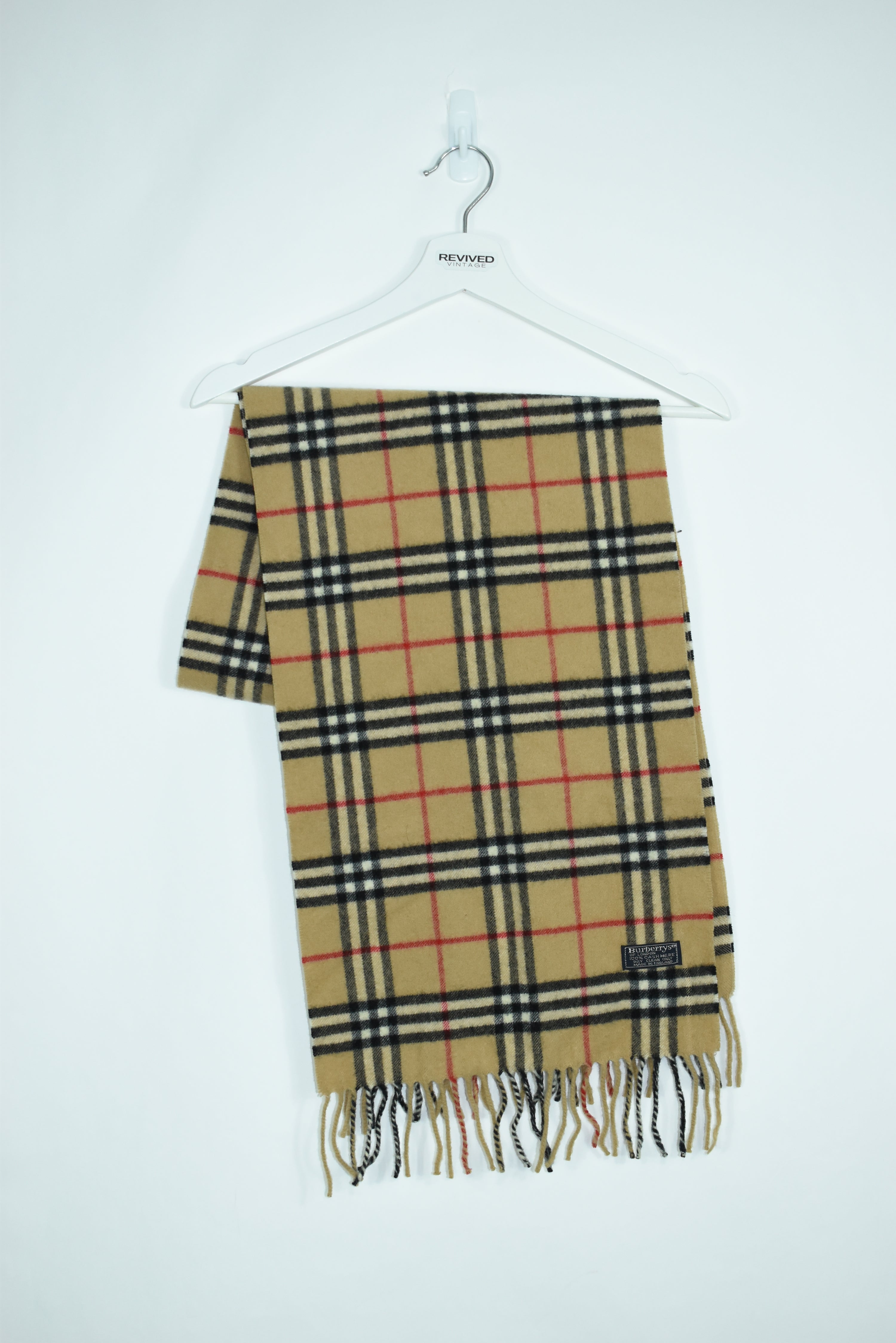 Vintage Burberry Scarf Novacheck Beige OS