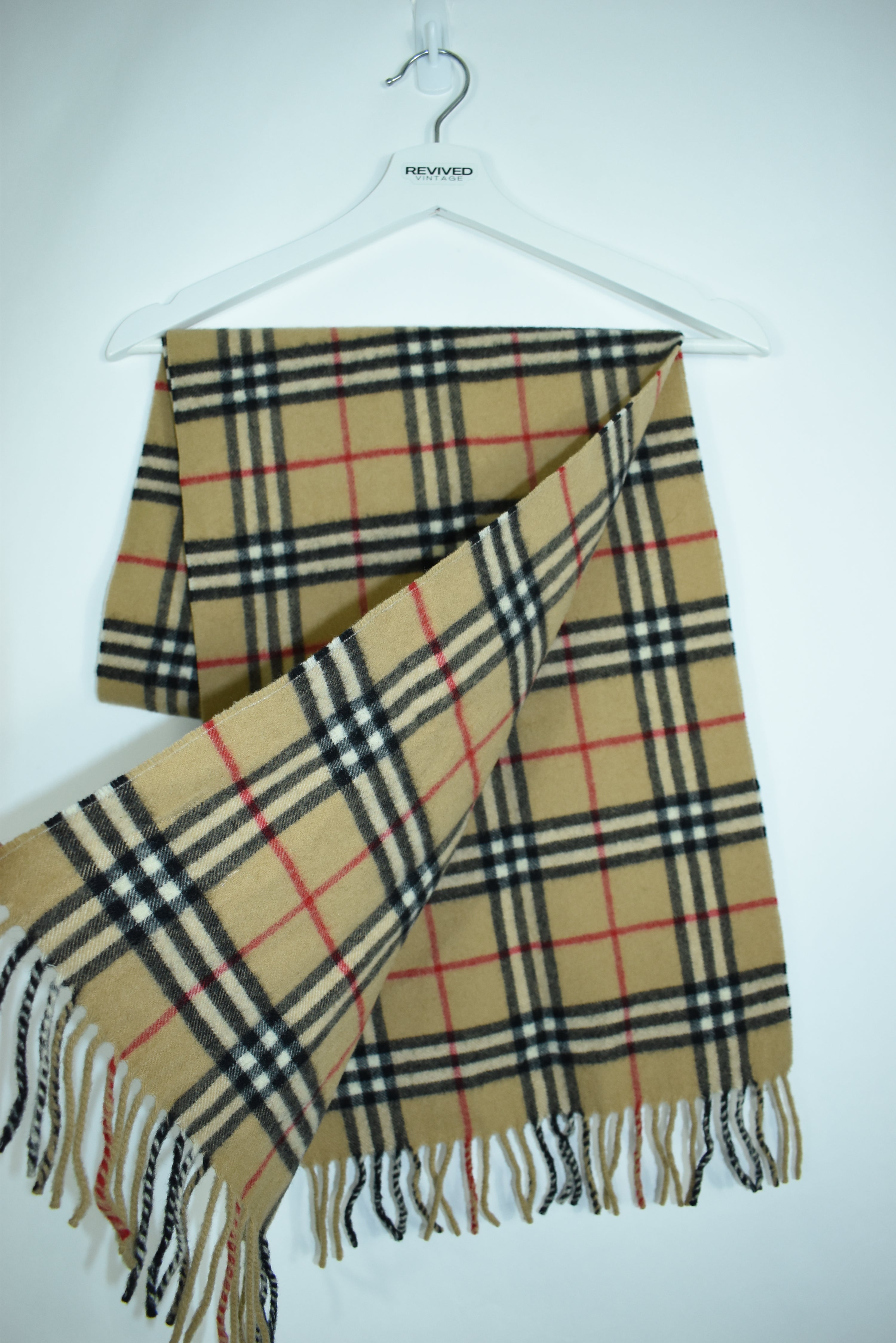 Vintage Burberry Scarf Novacheck Beige OS