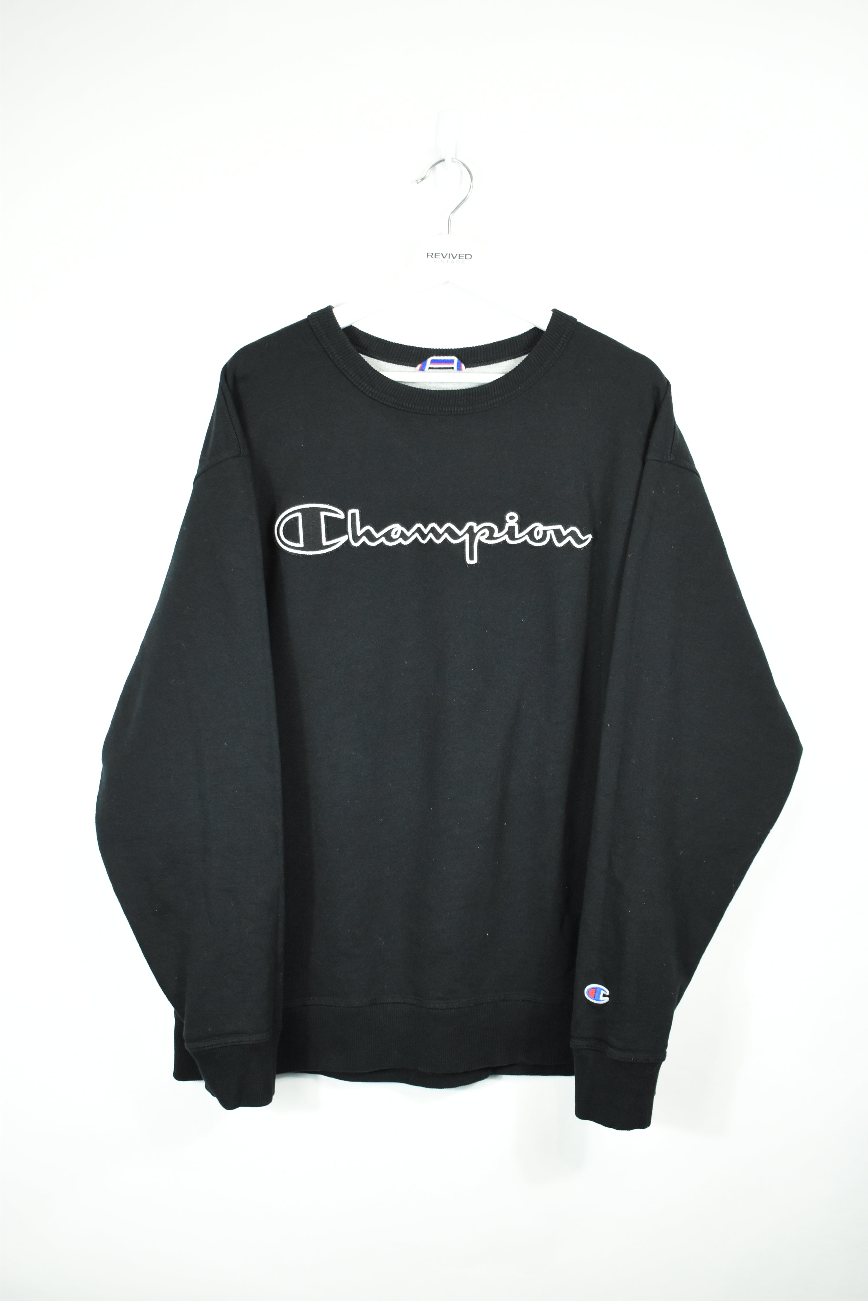 Vintage Champion Embroidery Sweatshirt Xlarge