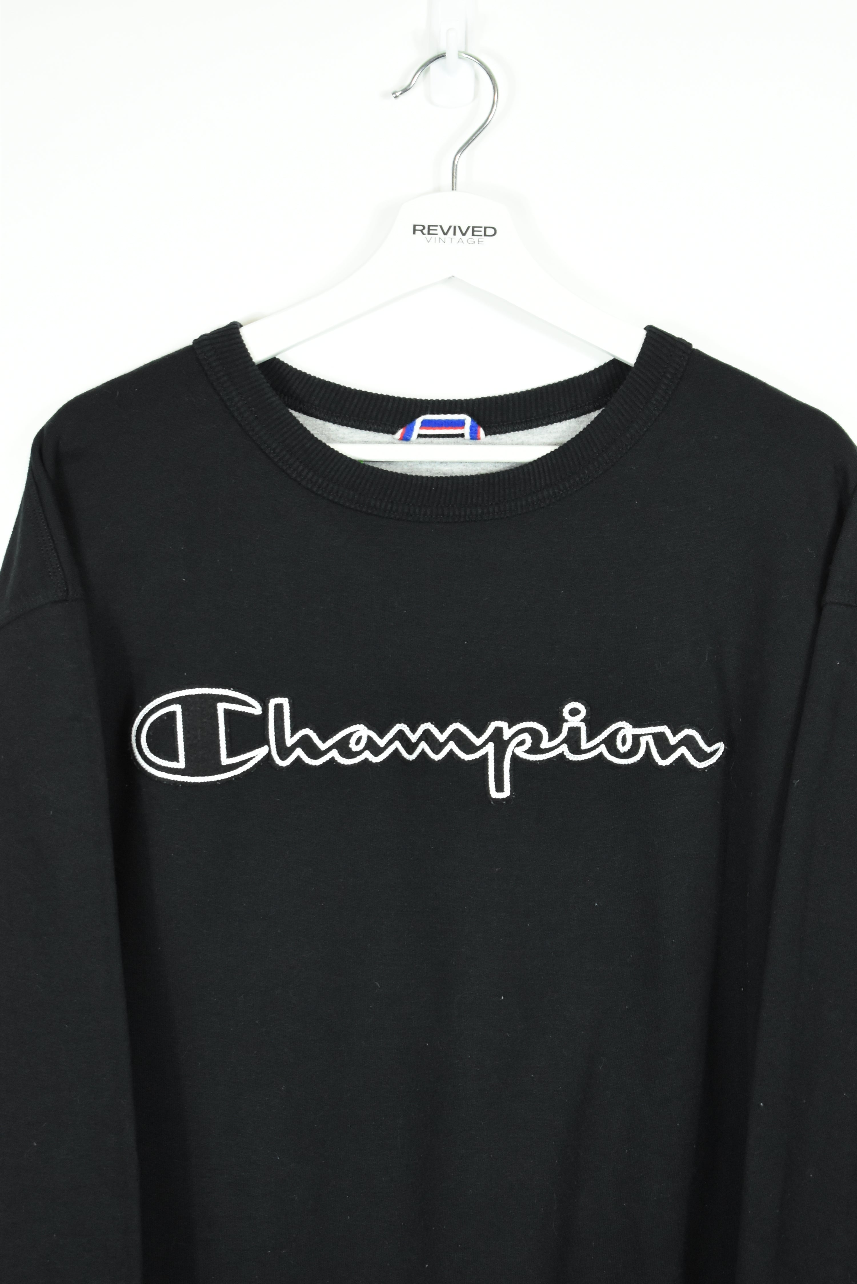 Vintage Champion Embroidery Sweatshirt Xlarge