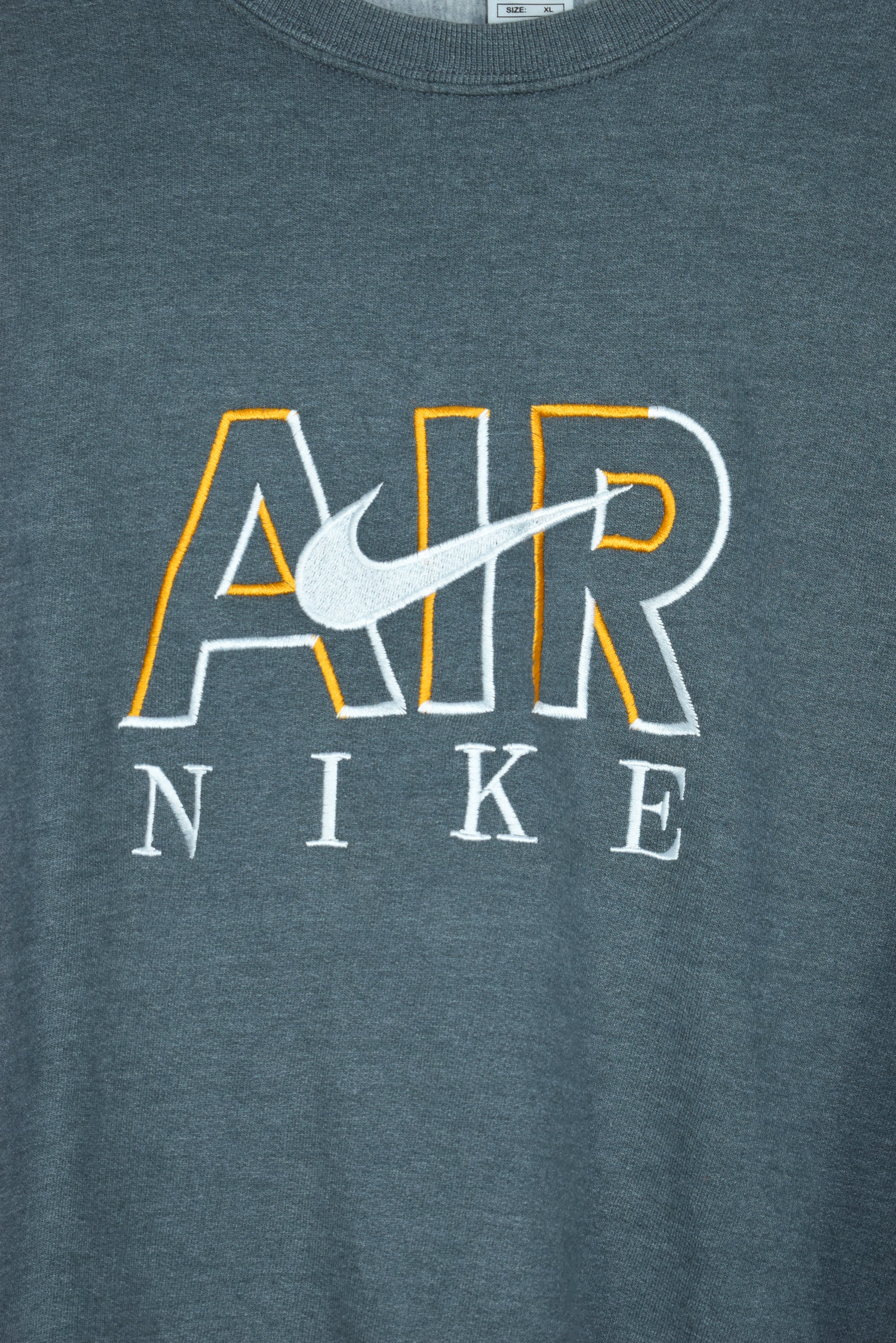 Vintage Nike Air Embroidery Bootleg Sweatshirt Grey Xlarge
