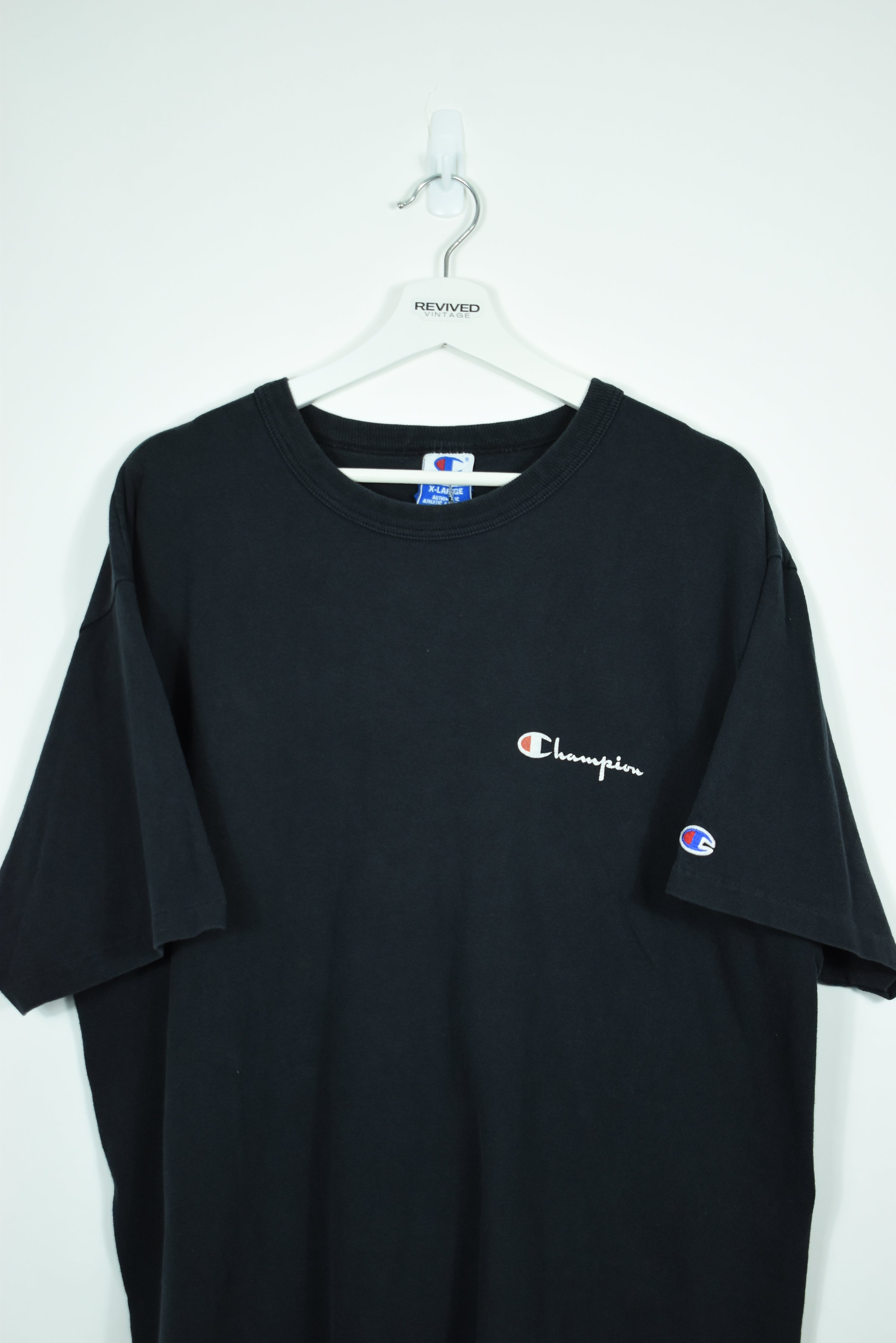 Vintage Champion Small Logo T Shirt Xlarge