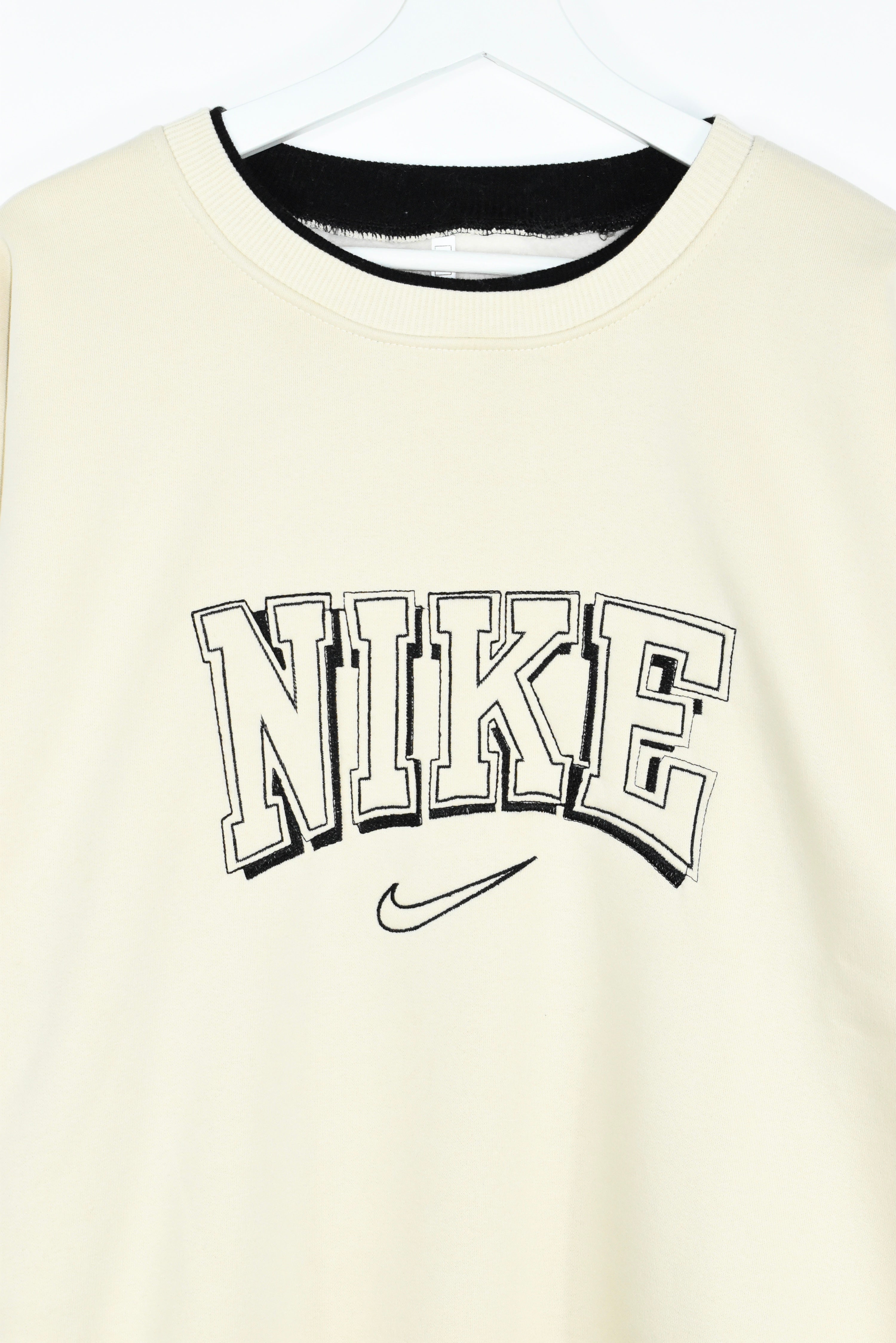 Vintage Nike Beige Bootleg Embroidery Sweatshirt