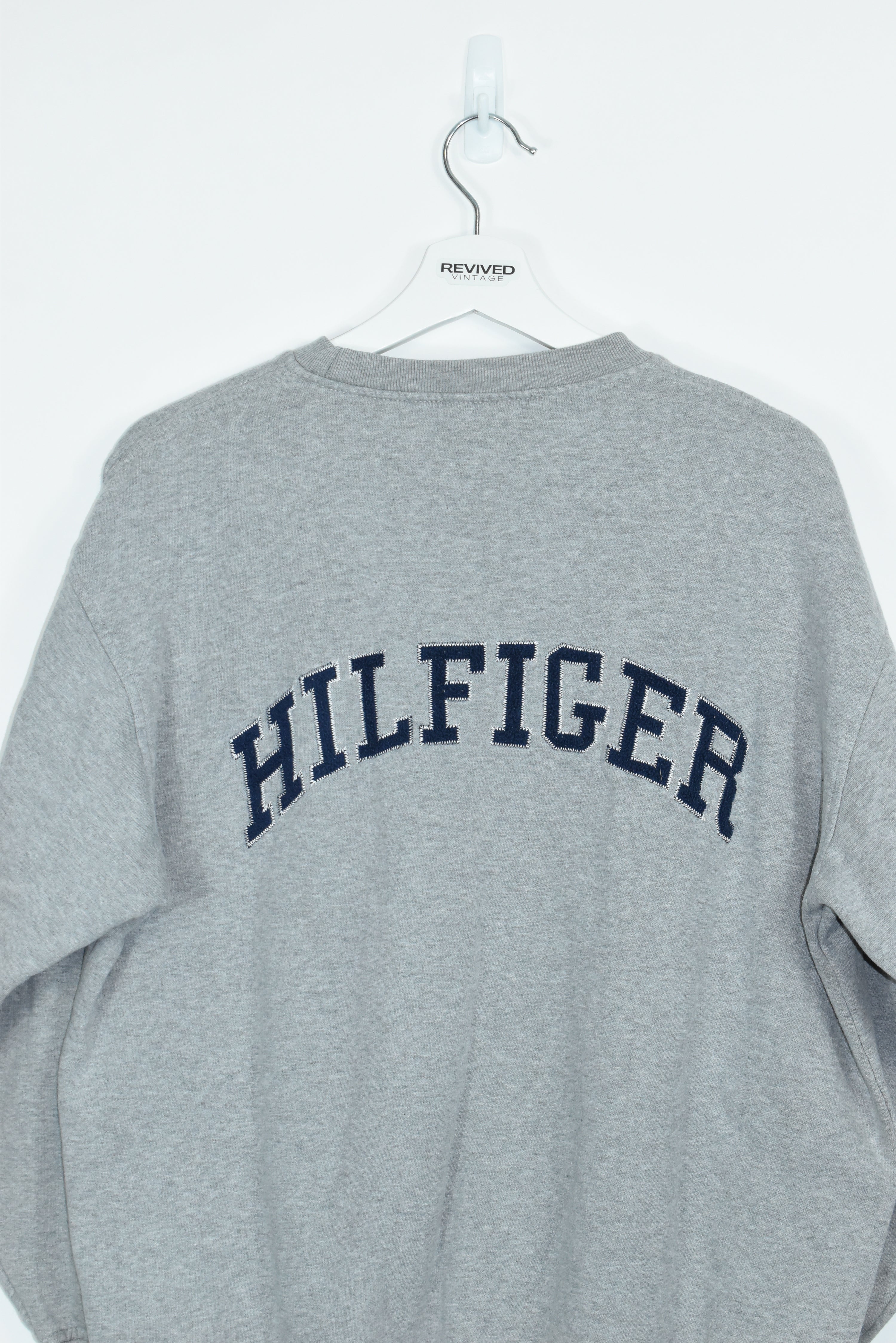 Vintage Tommy Hilfiger Embroidery Double-Sided Sweatshirt MEDIUM