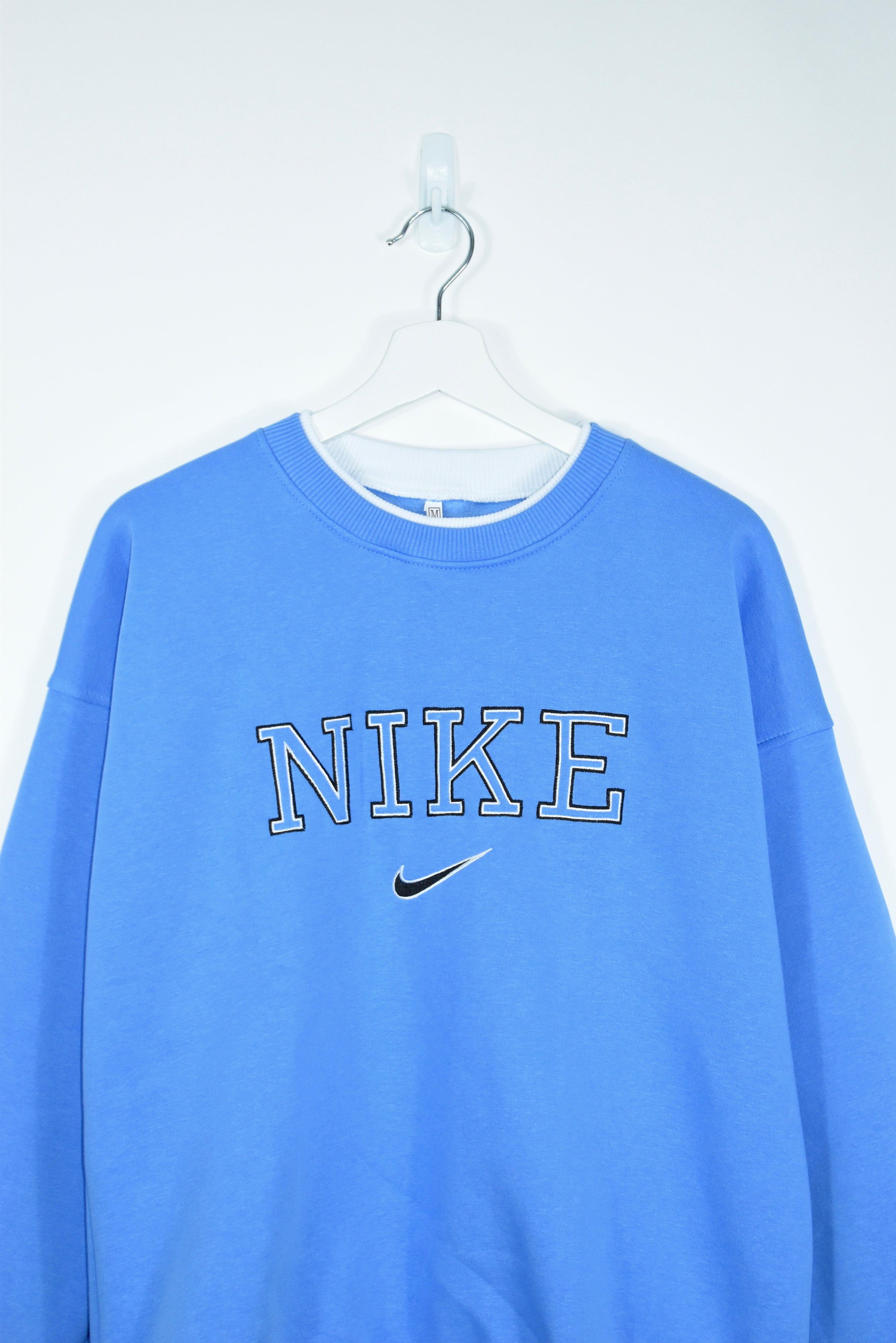 Vintage Nike Baby Blue Bootleg Embroidery Sweatshirt