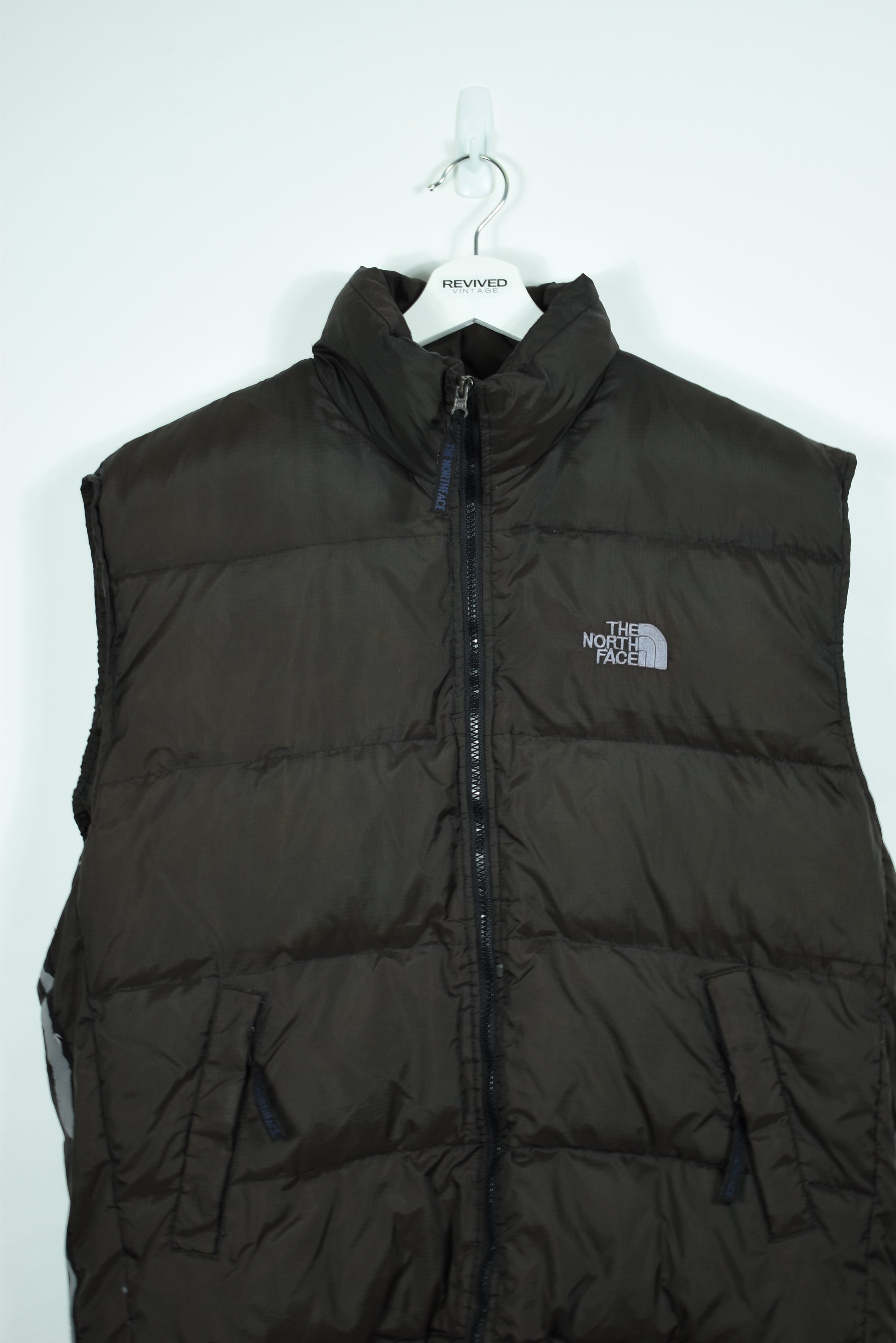 Vintage RARE Brown North Face Bootleg Puffer Vest XLARGE