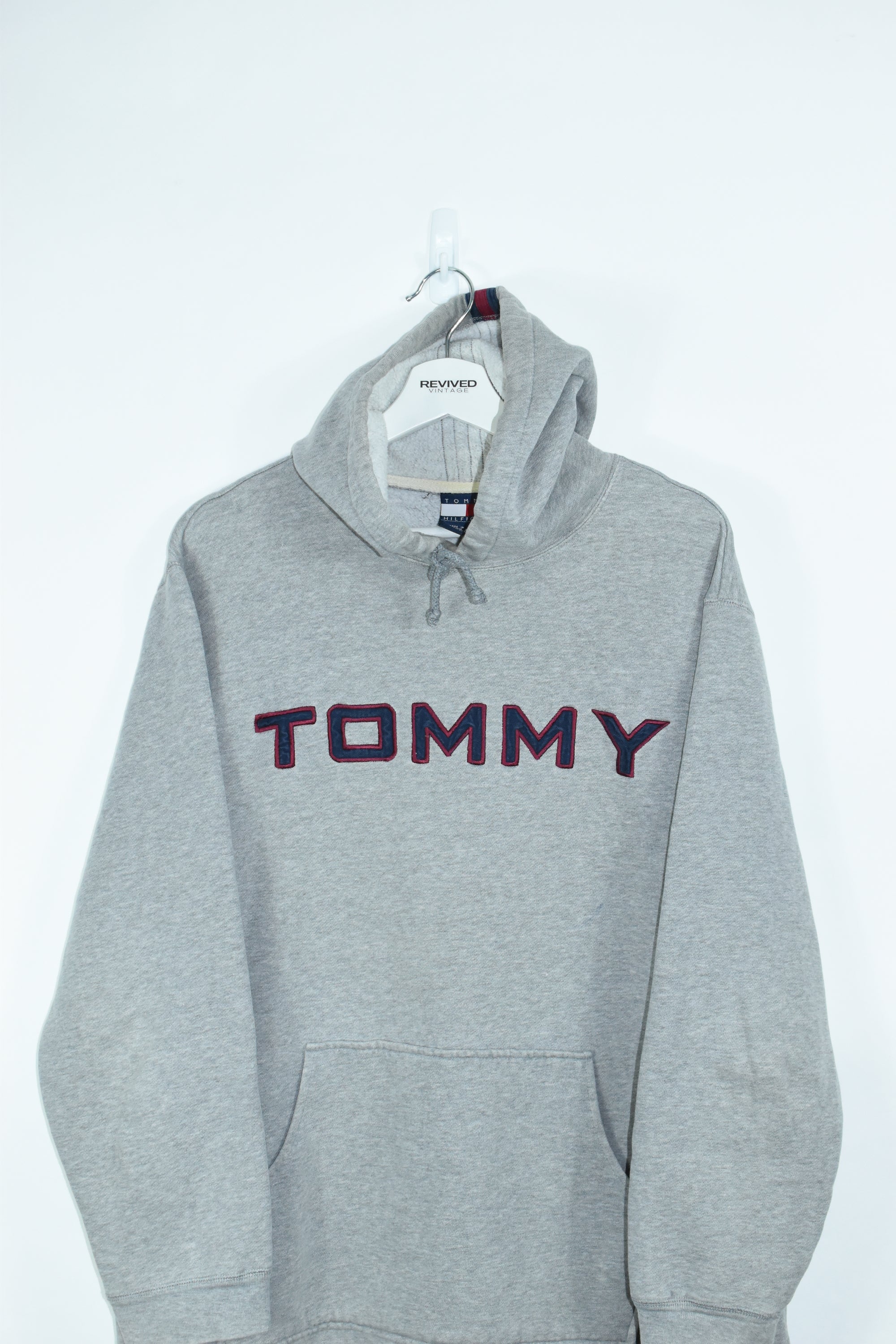 Vintage Tommy Hilfiger Embroidery Hoodie XLARGE