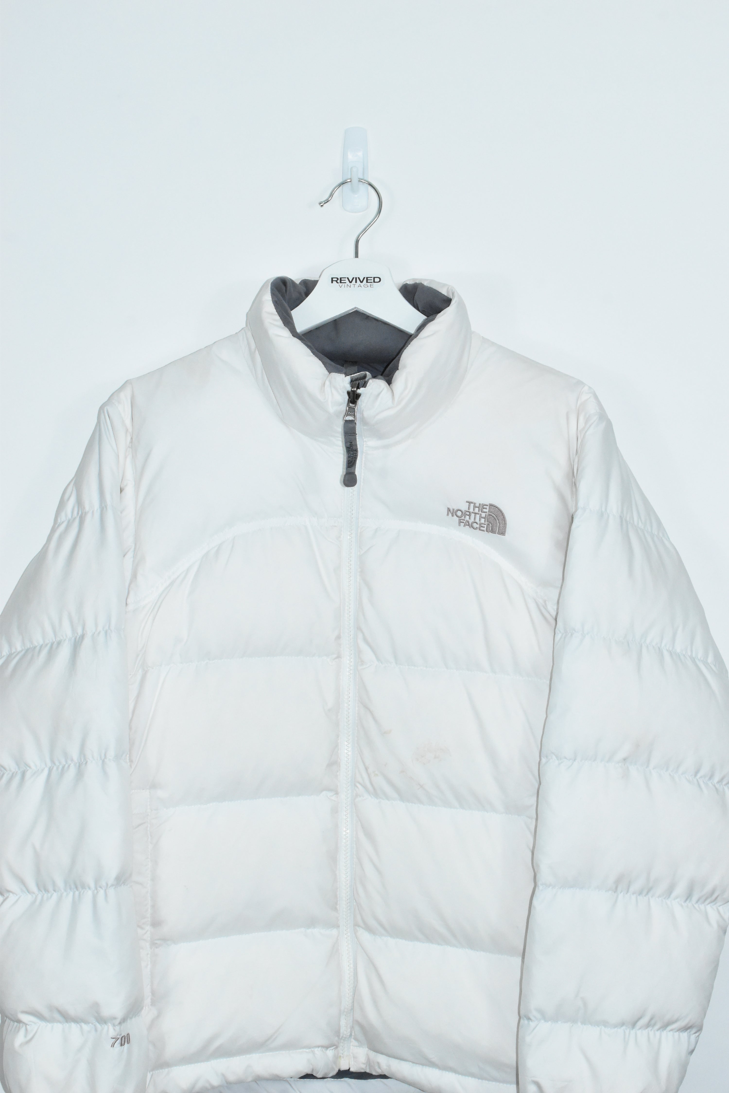Vintage North Face 700 Puffer White Womens LARGE