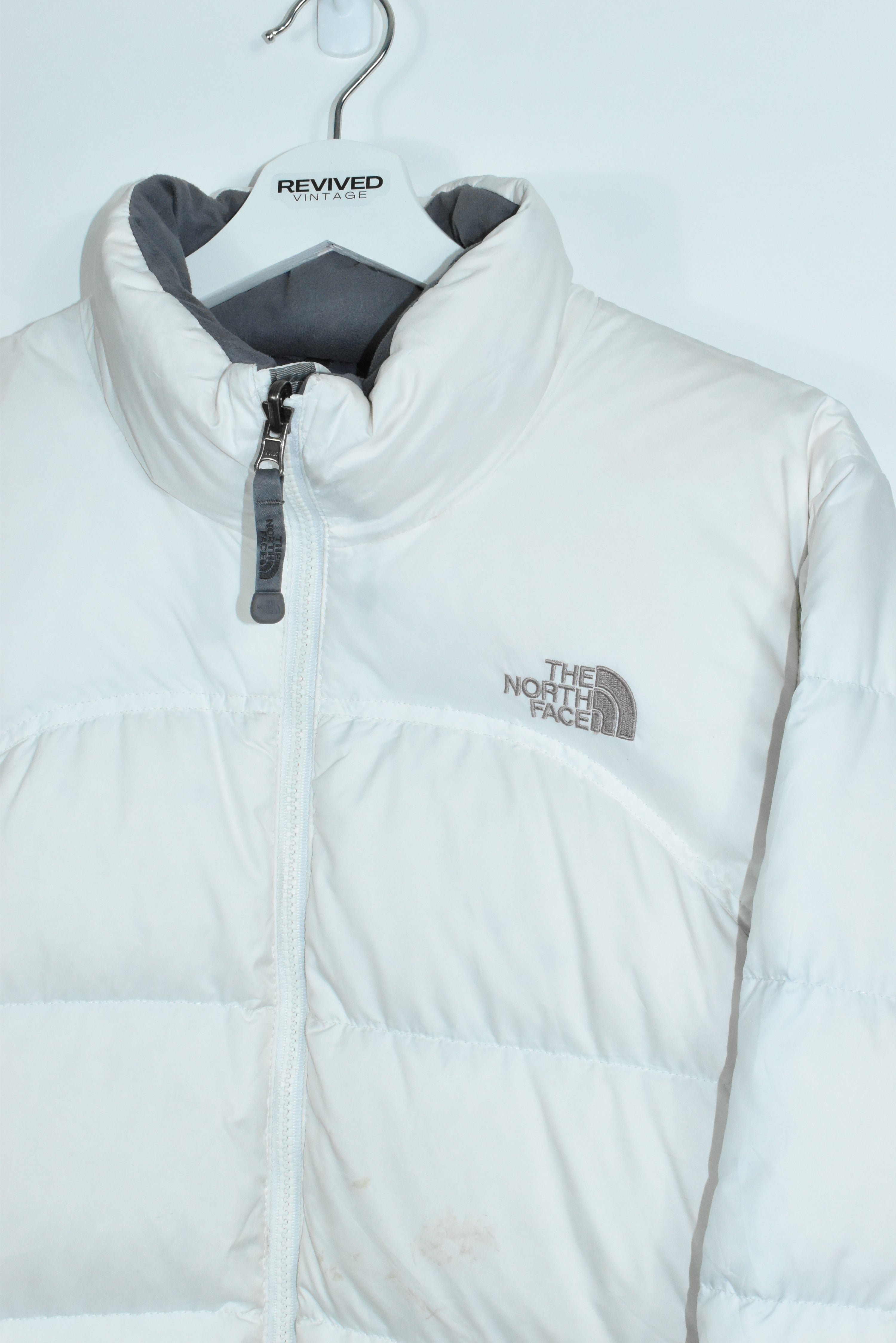 Vintage North Face 700 Puffer White Womens LARGE