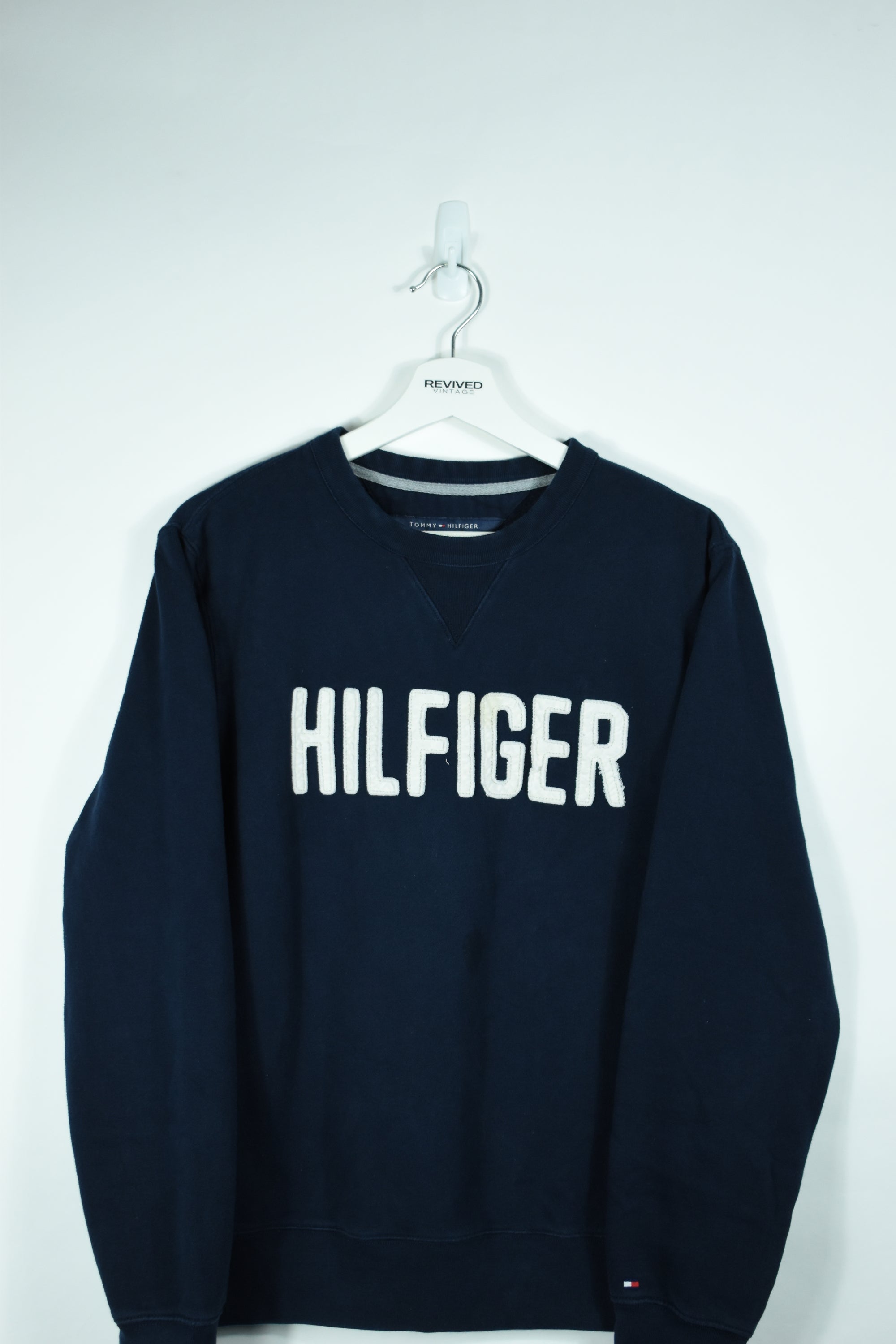 Vintage Tommy Hilfiger Puff Embroidery Sweatshirt MEDIUM
