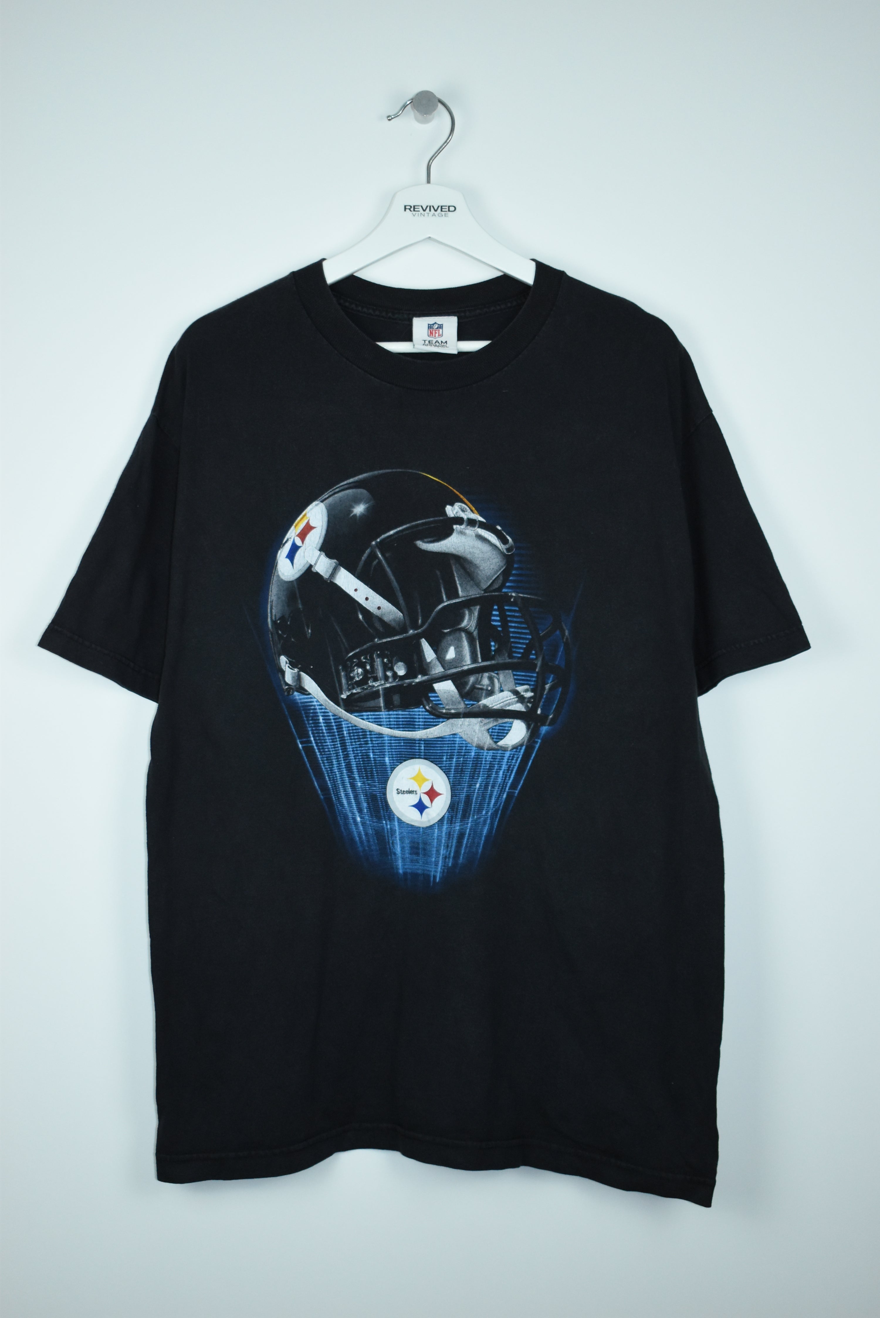 Vintage NFL Steelers Print T Shirt Large