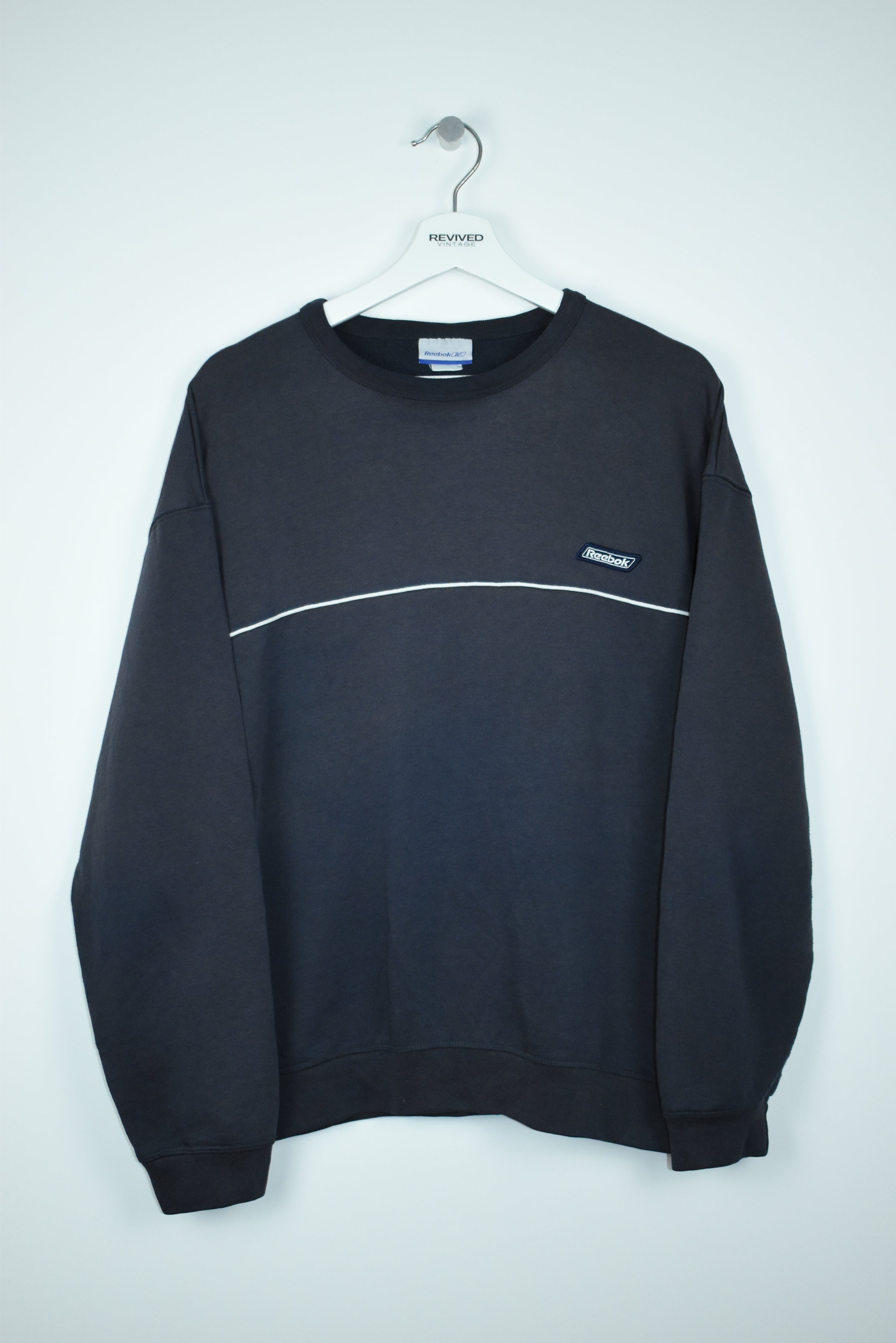VINTAGE REEBOK EMBROIDERY SMALL LOGO SWEATSHIRT MEDIUM