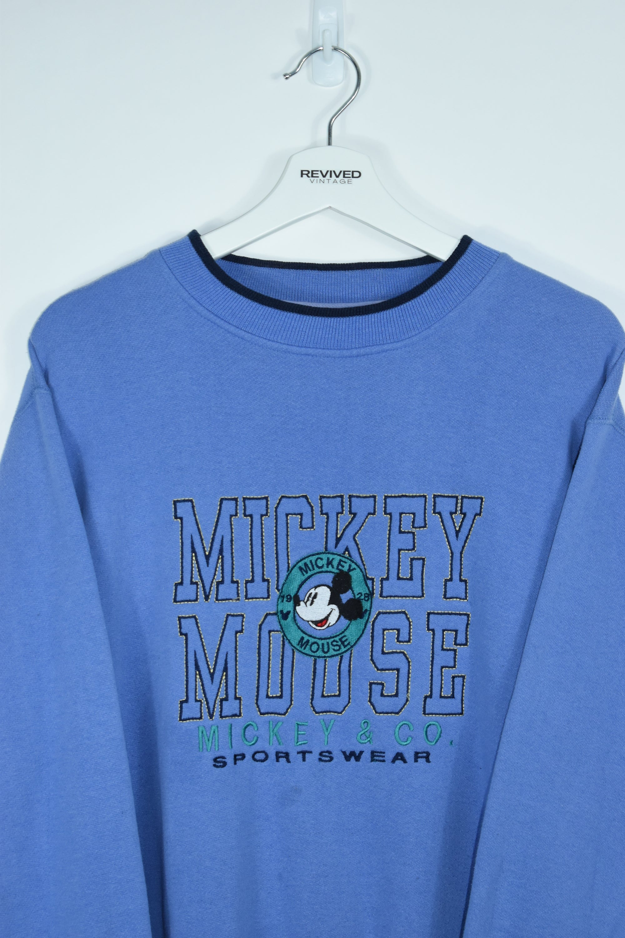 Vintage Disney Mickey Mouse Embroidery Sweatshirt Large