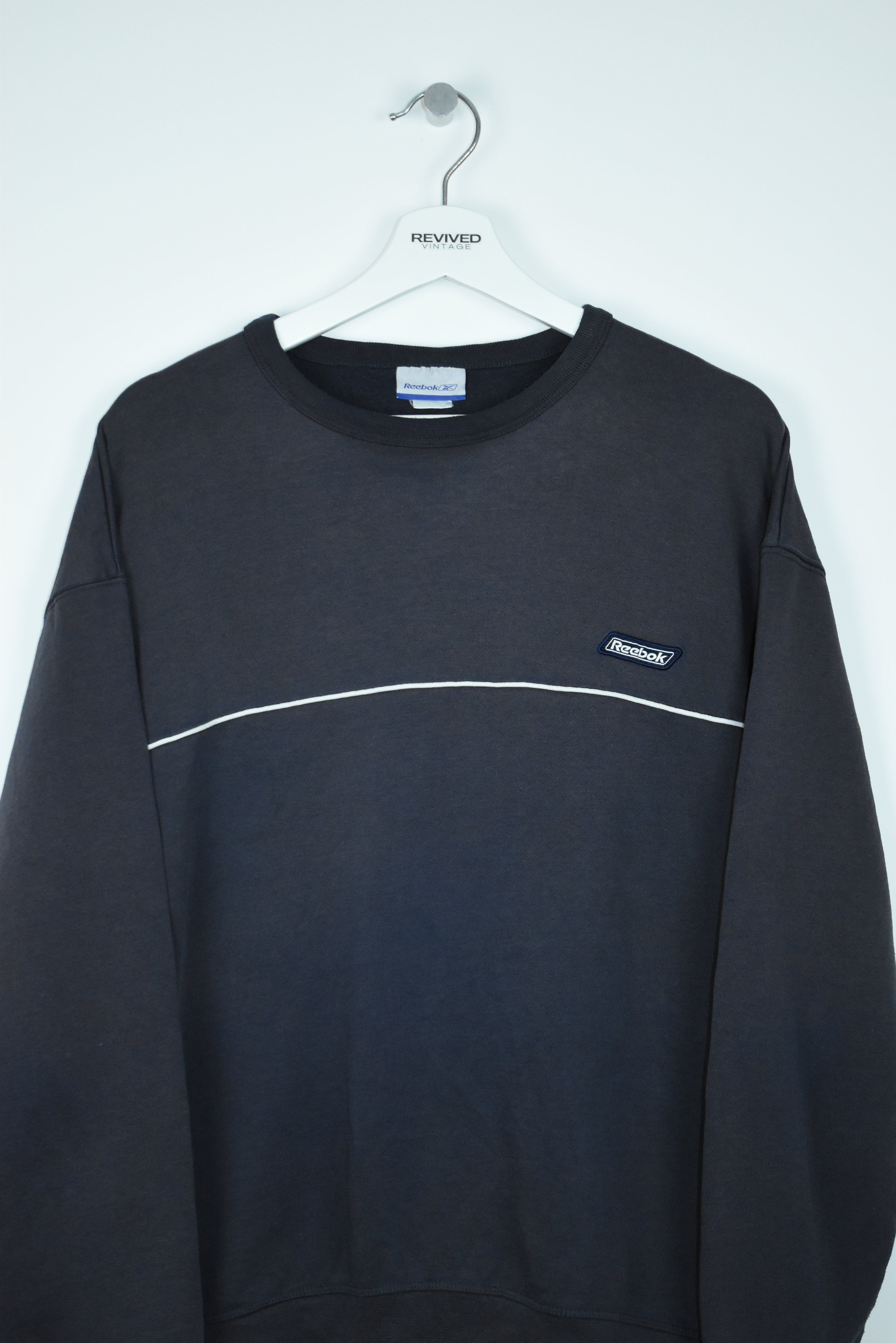 VINTAGE REEBOK EMBROIDERY SMALL LOGO SWEATSHIRT MEDIUM