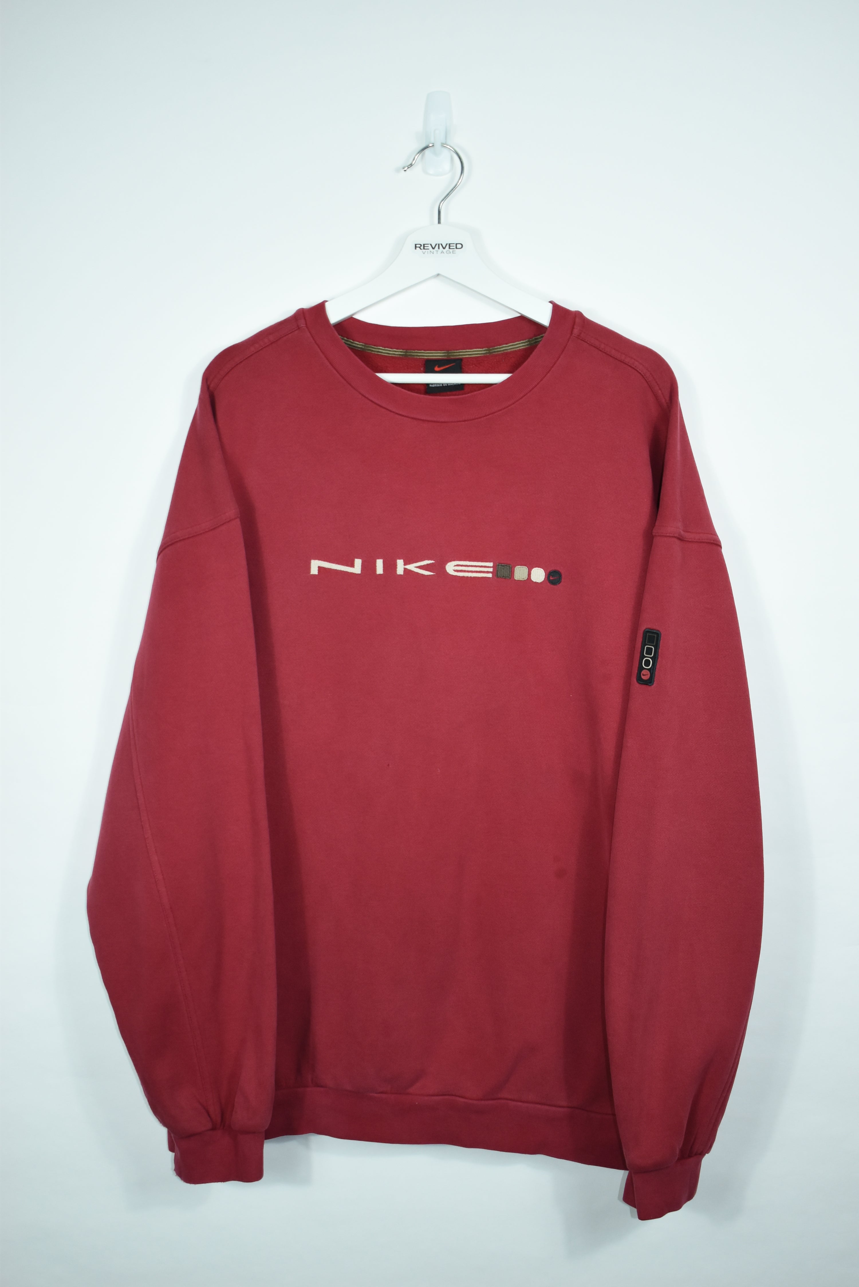 Vintage Nike Embroidery Spellout Sweatshirt XLARGE