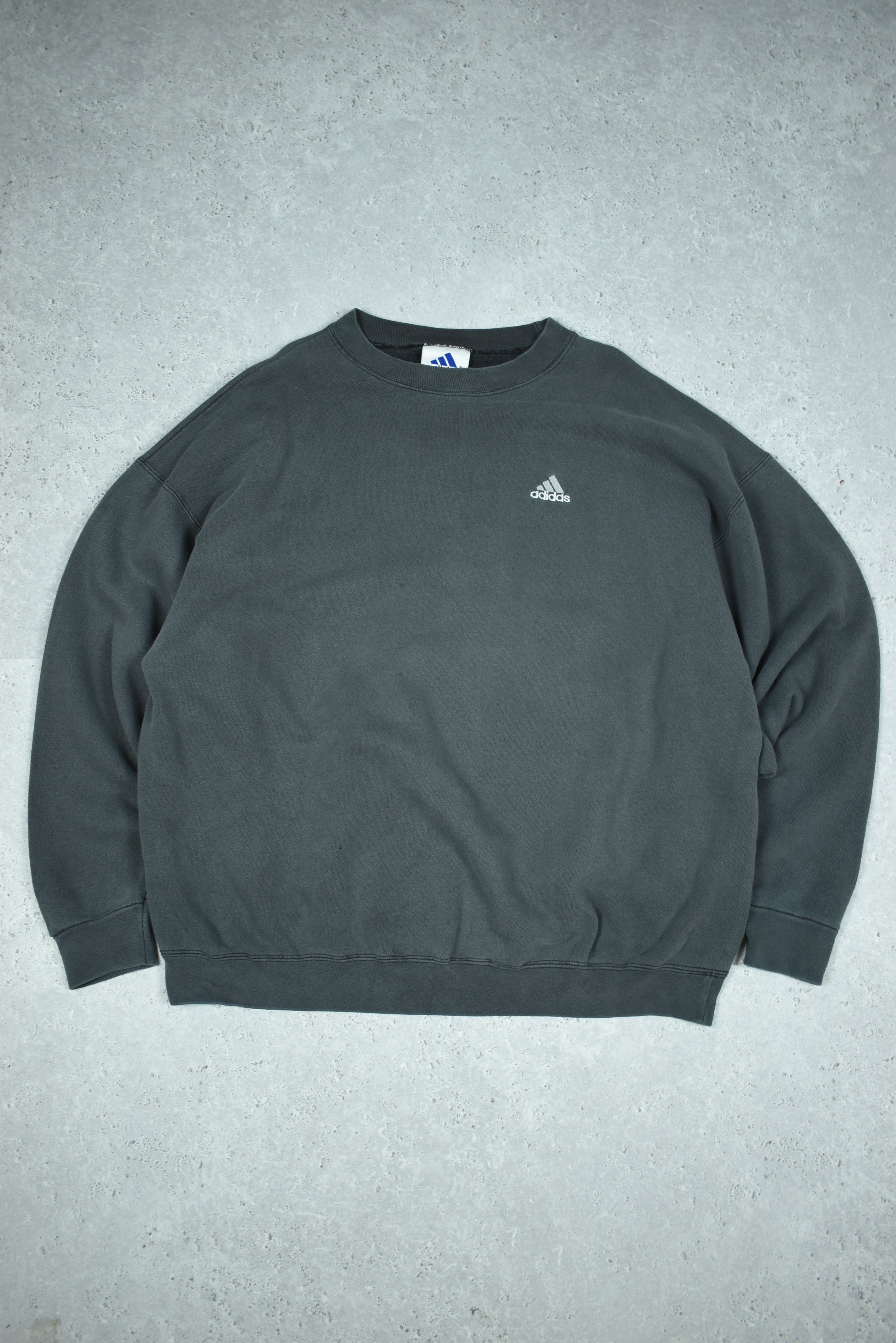 Vintage Adidas Embroidery Small Logo Sweatshirt Xlarge