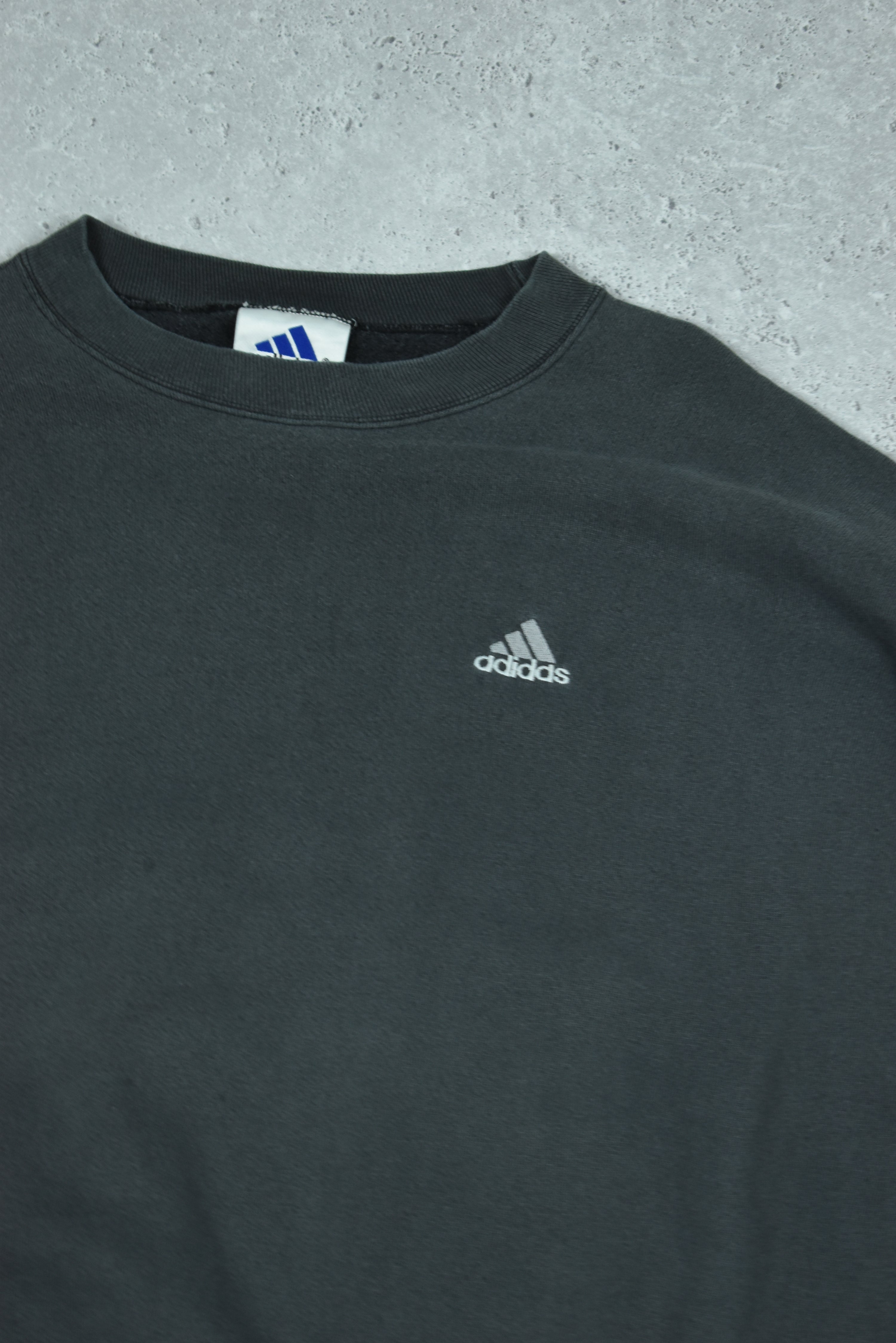 Vintage Adidas Embroidery Small Logo Sweatshirt Xlarge