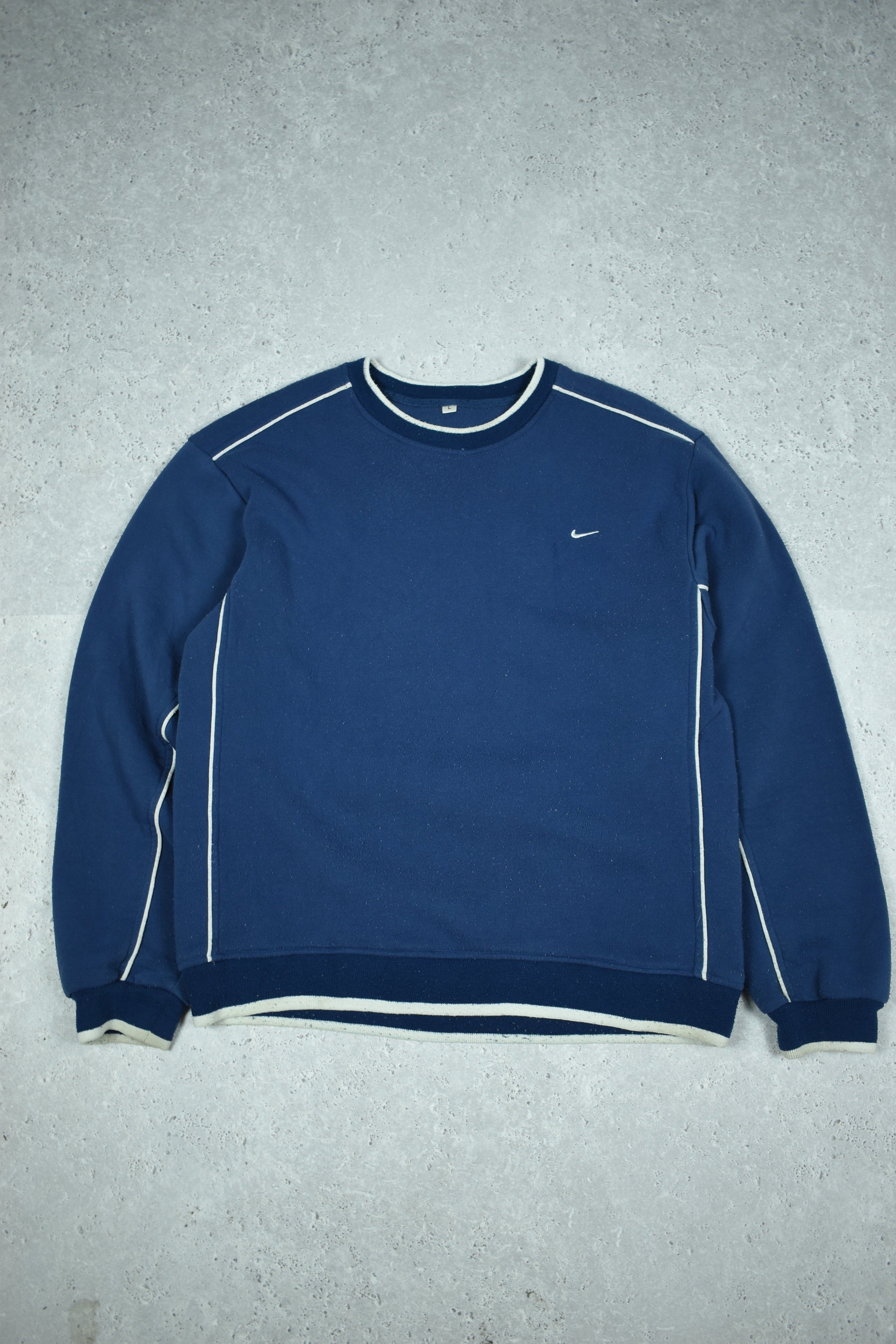 Vintage Nike Embroidery Small Swoosh Sweatshirt Large