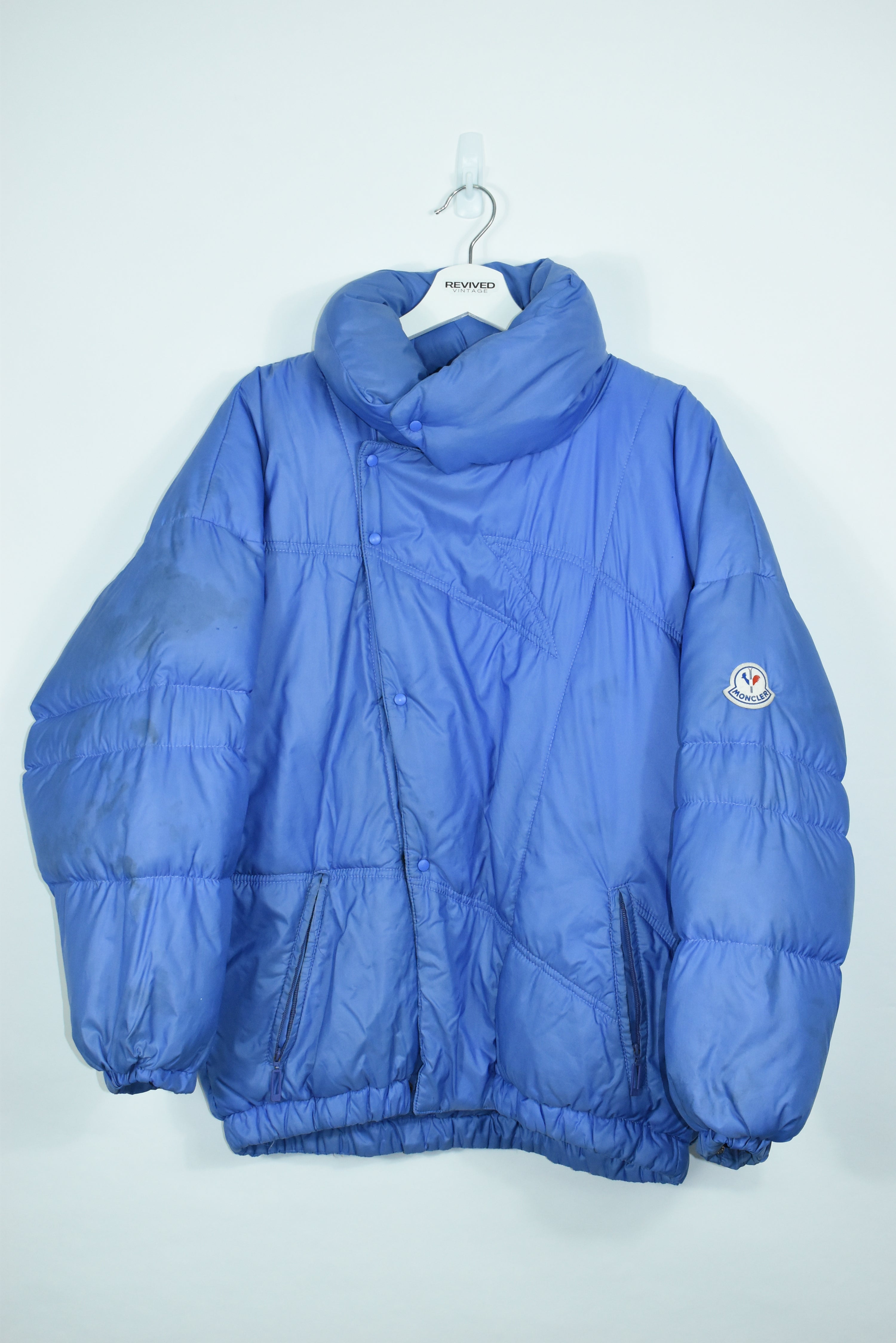 Vintage RARE Moncler Baby Blue Puffer LARGE
