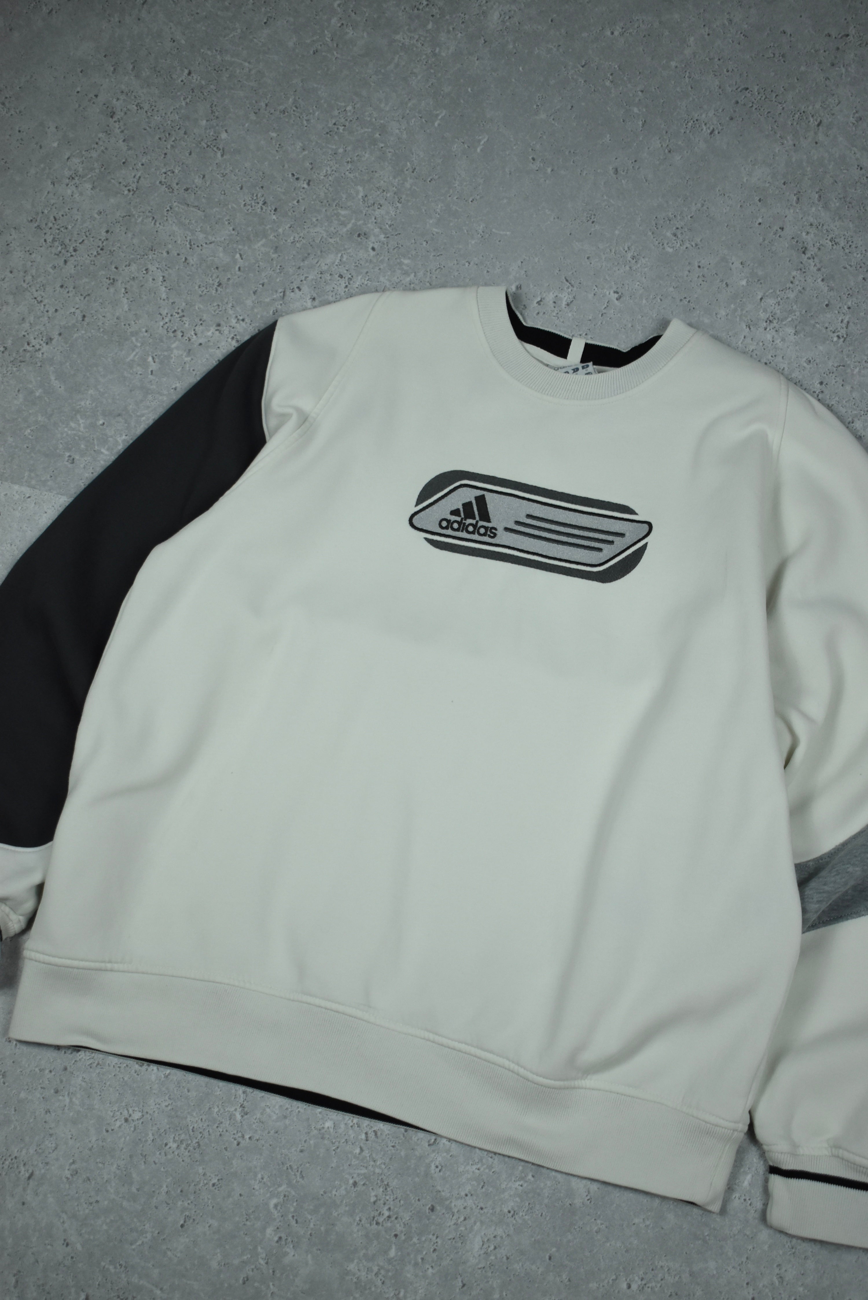Vintage Adidas Embroidery Rework Sweatshirt Medium