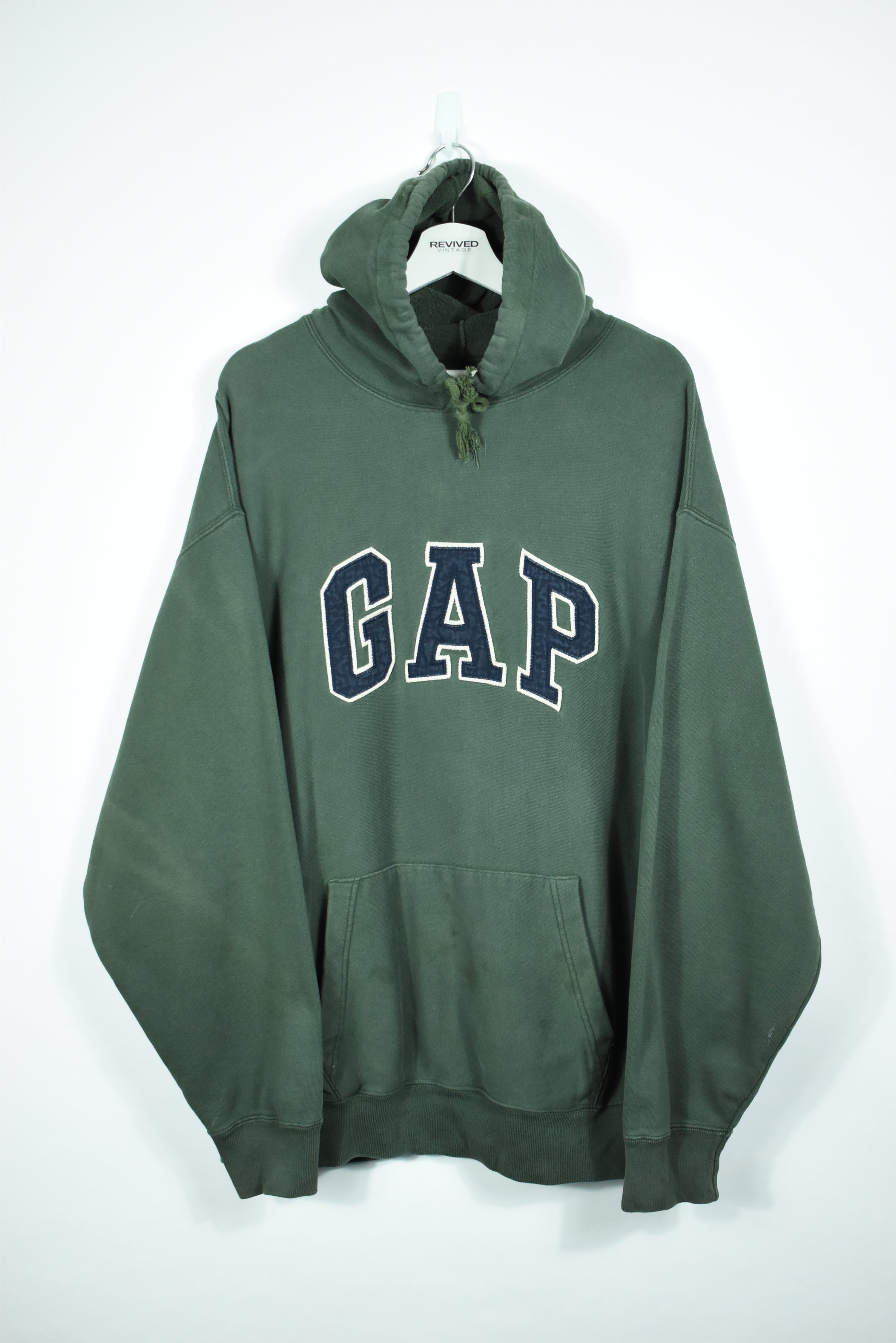 Vintage GAP Embroidery Hoodie Forrest Green Hoodie Xlarge