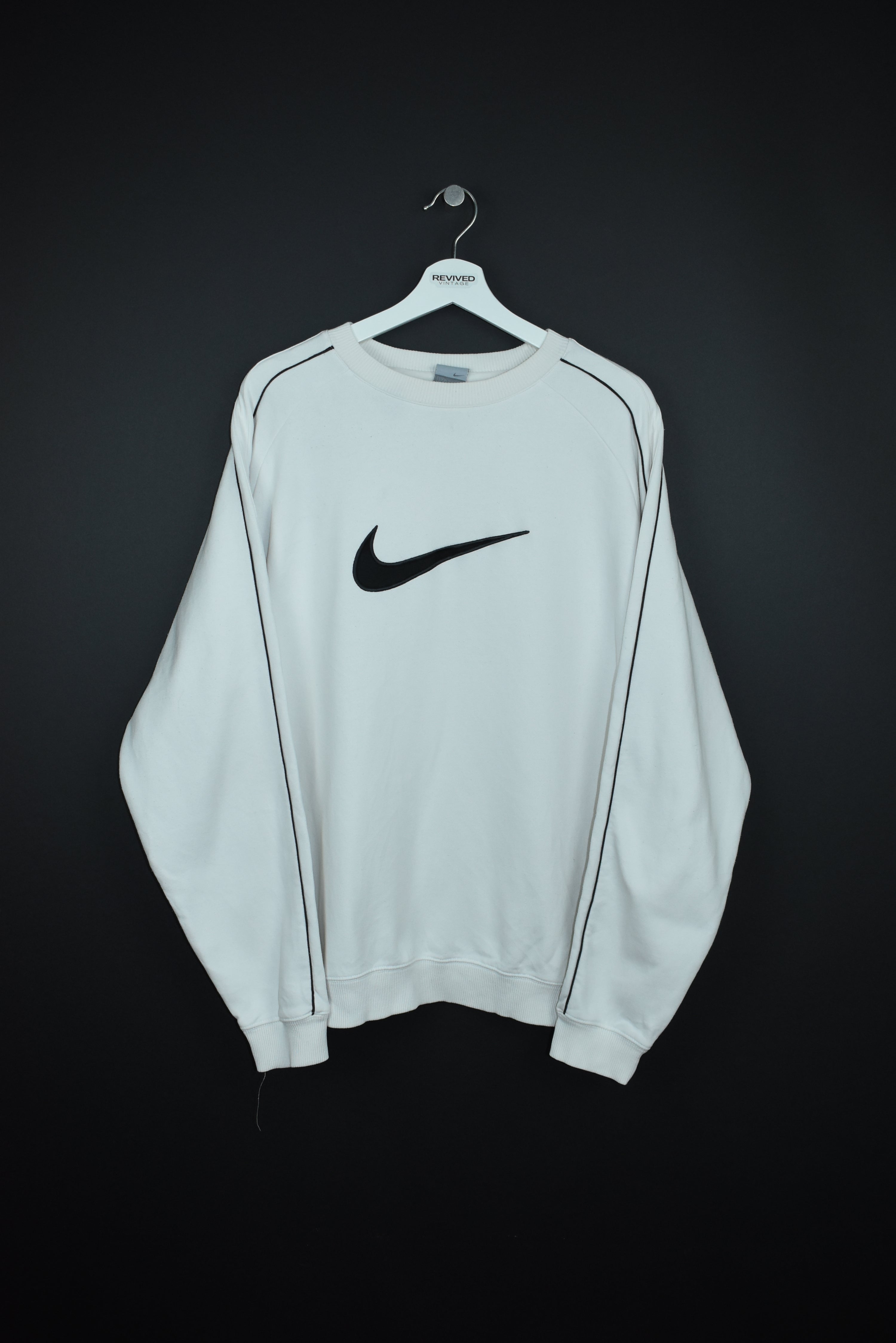 VINTAGE NIKE EMBROIDERY SWOOSH SWEATSHIRT XLARGE