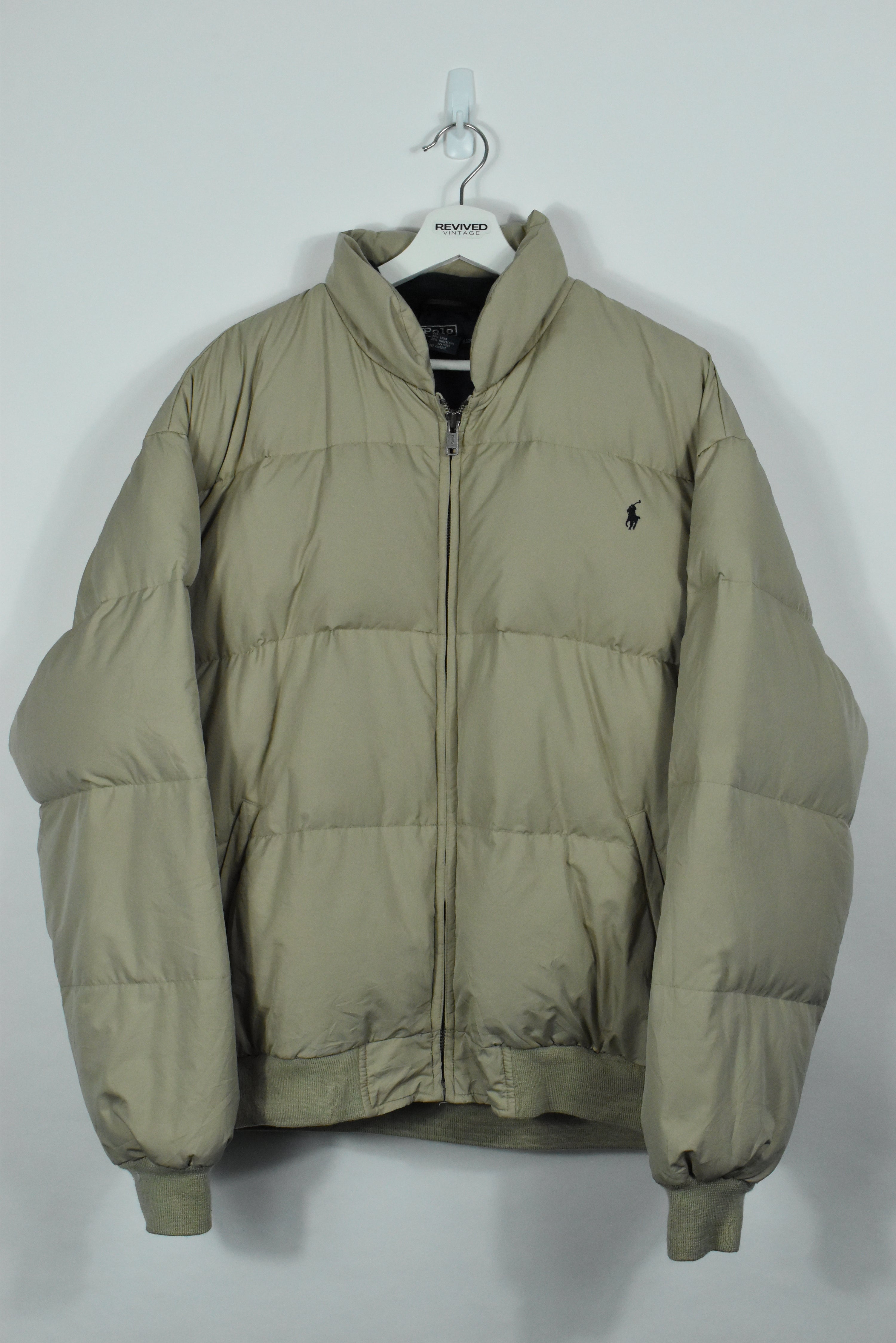 Vintage Ralph Lauren Beige Puffer XLARGE