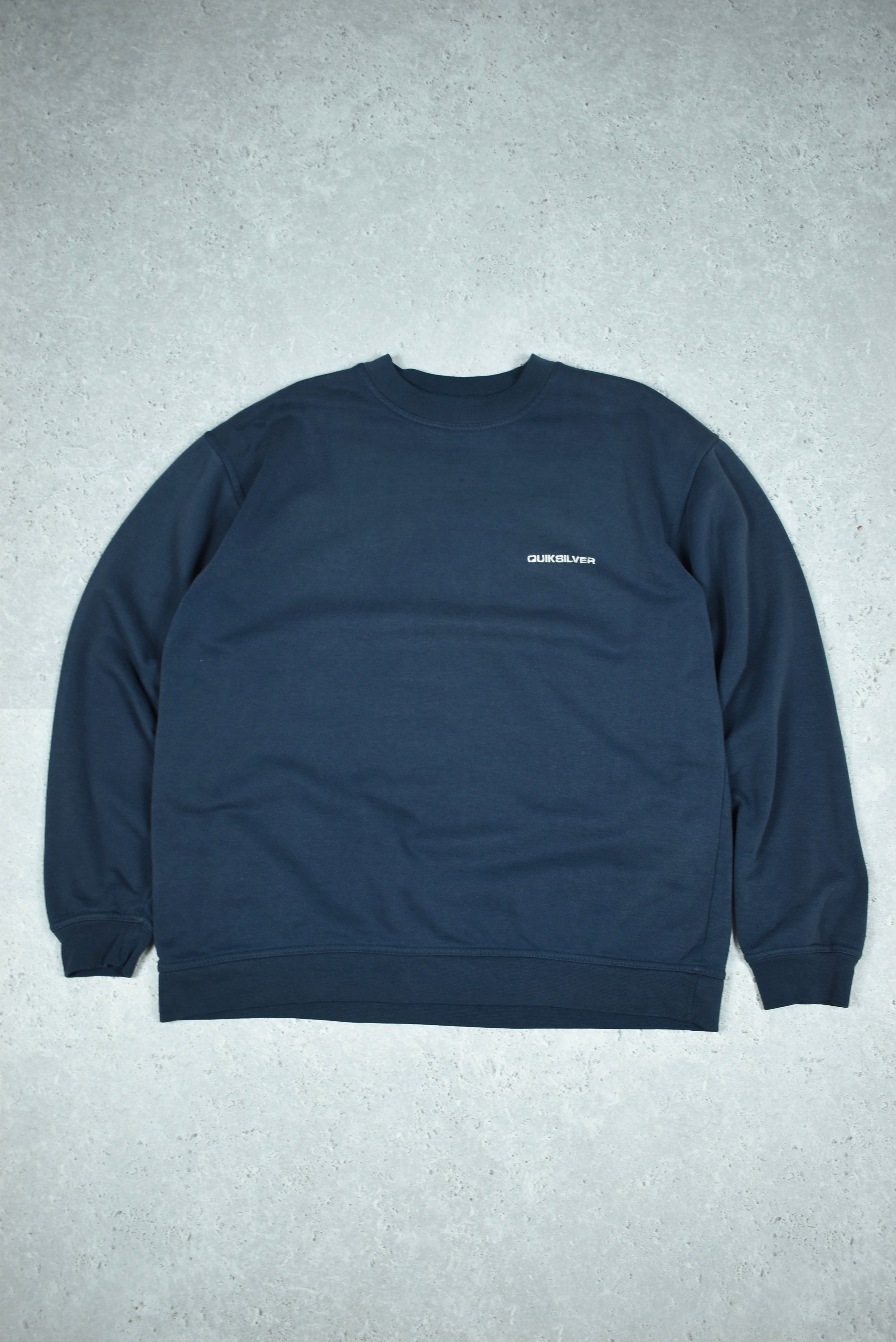 Vintage Quiksilver Double Sided Embroidery Sweatshirt Large