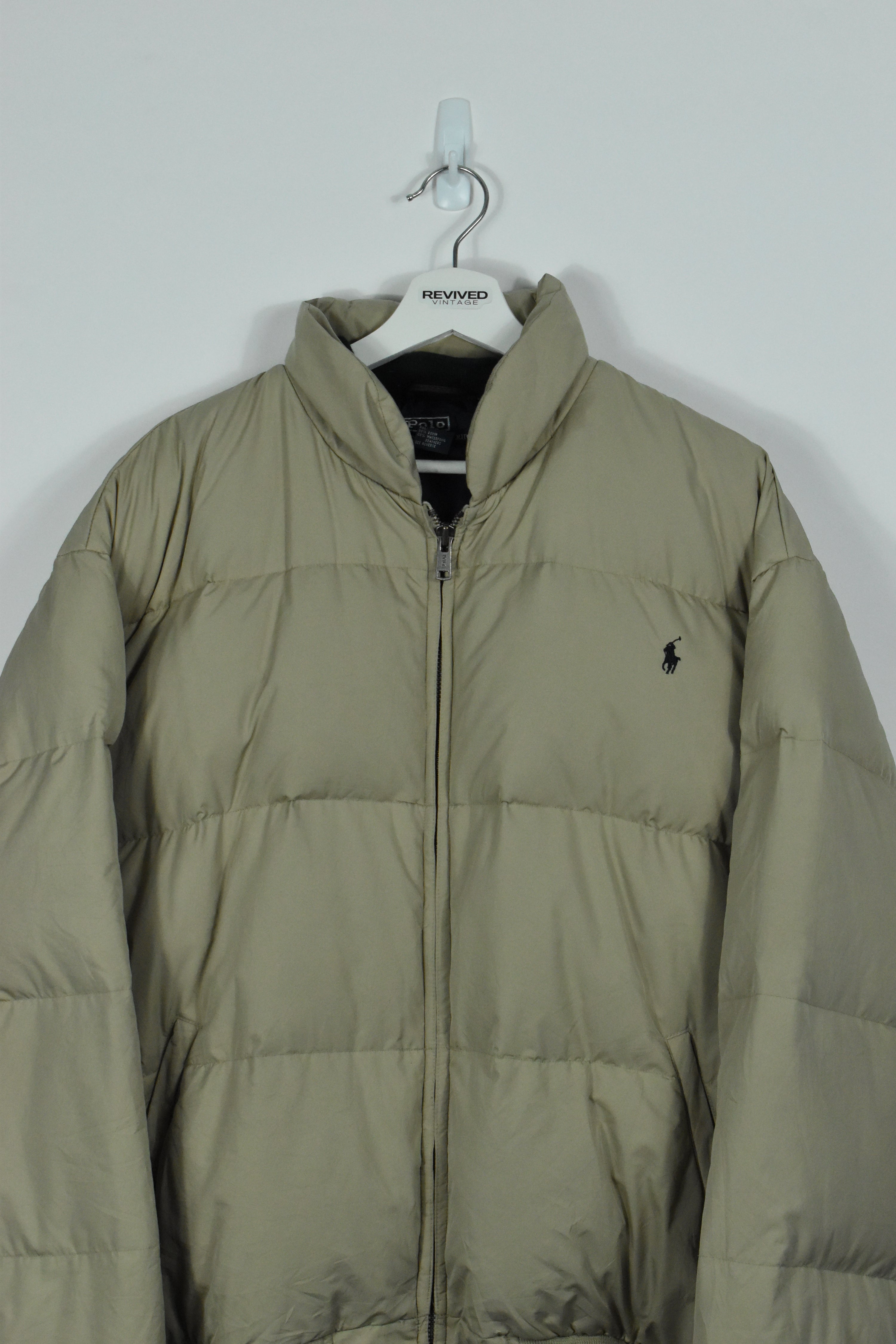 Vintage Ralph Lauren Beige Puffer XLARGE