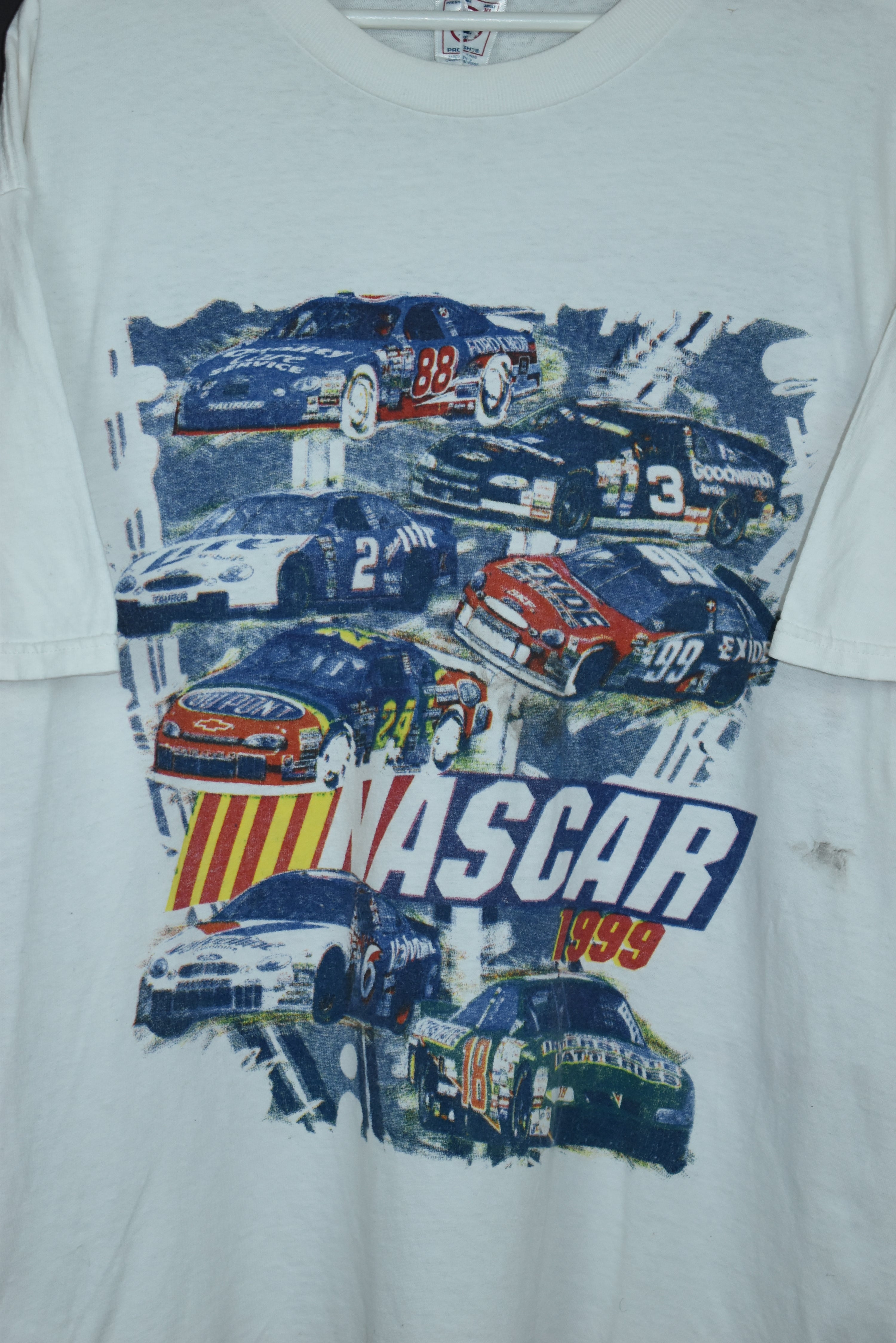 Vintage Nascar 1999 Print T Shirt Xlarge
