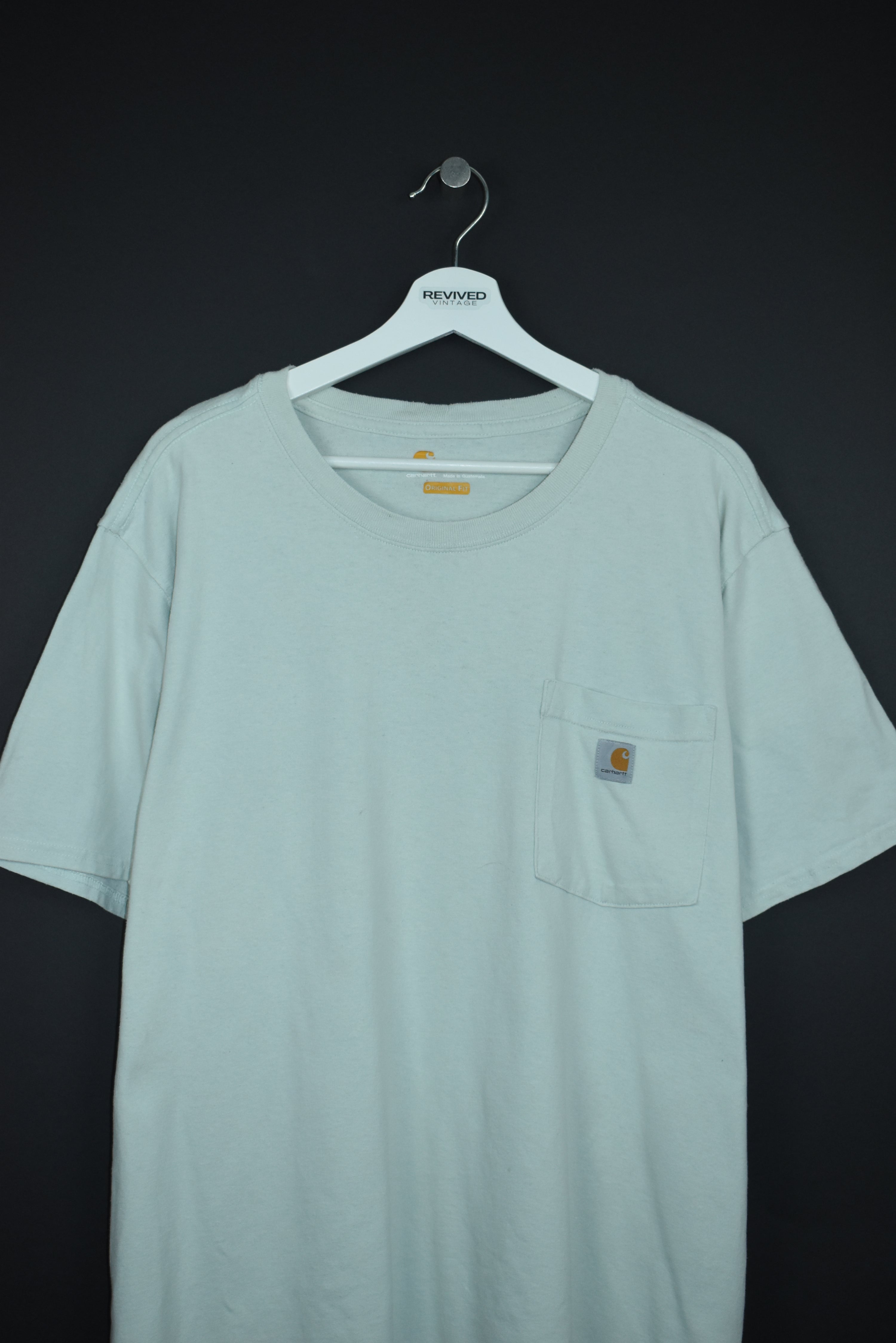 Vintage Carhartt Pocket T Shirt Beige XXL
