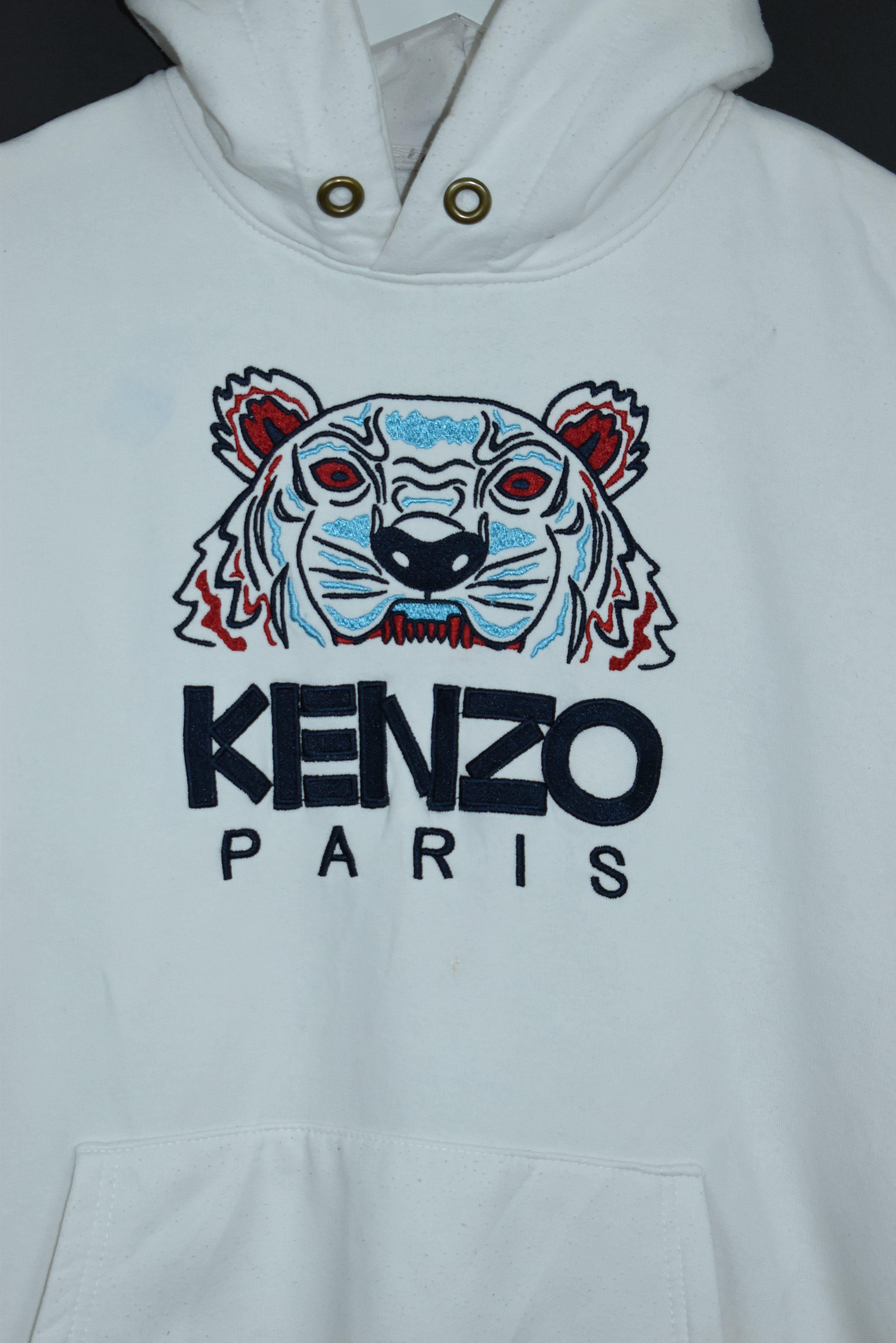 Vintage Kenzo Paris Embroidery Hoodie Medium