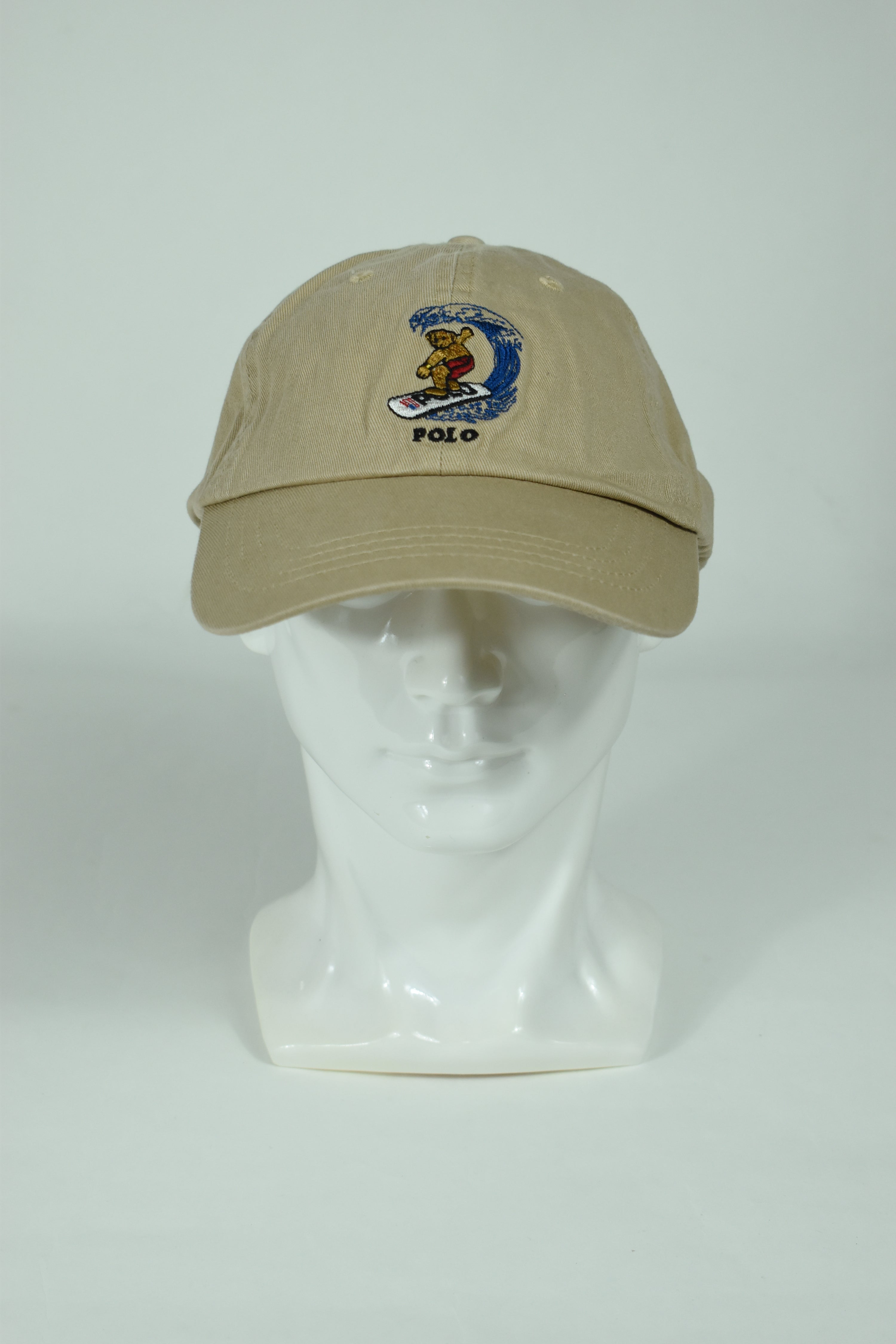 New Ralph Lauren Polo Bear Surfing Cap Beige OS