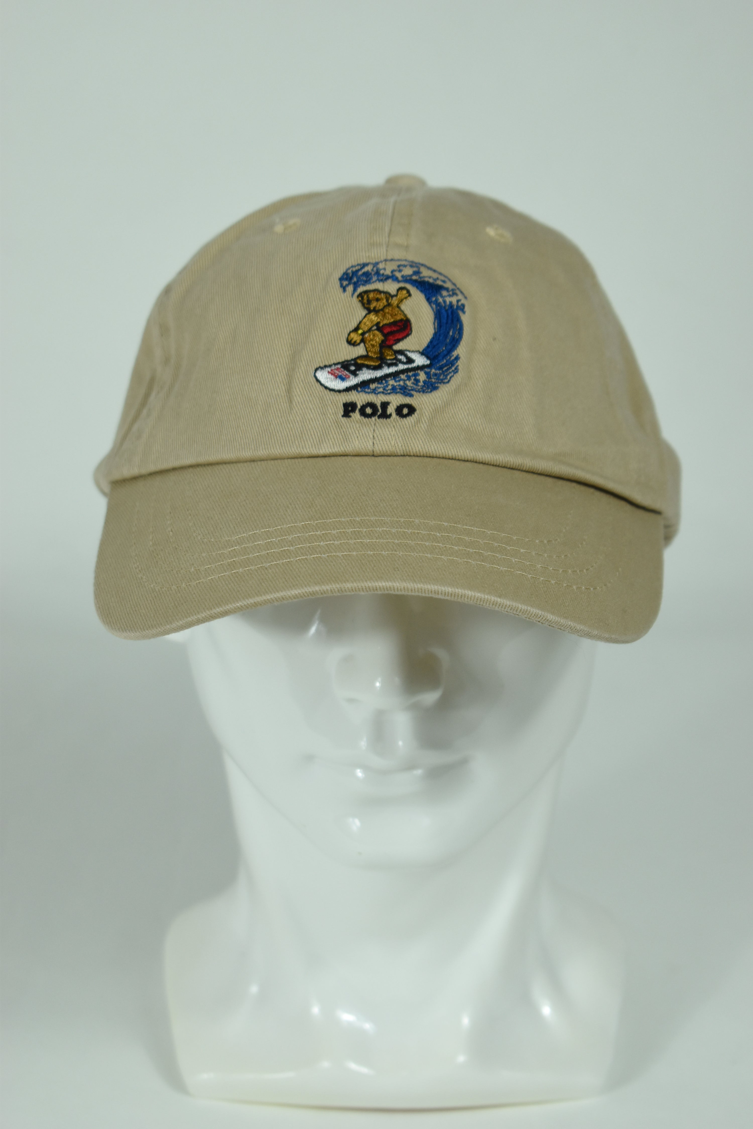 New Ralph Lauren Polo Bear Surfing Cap Beige OS