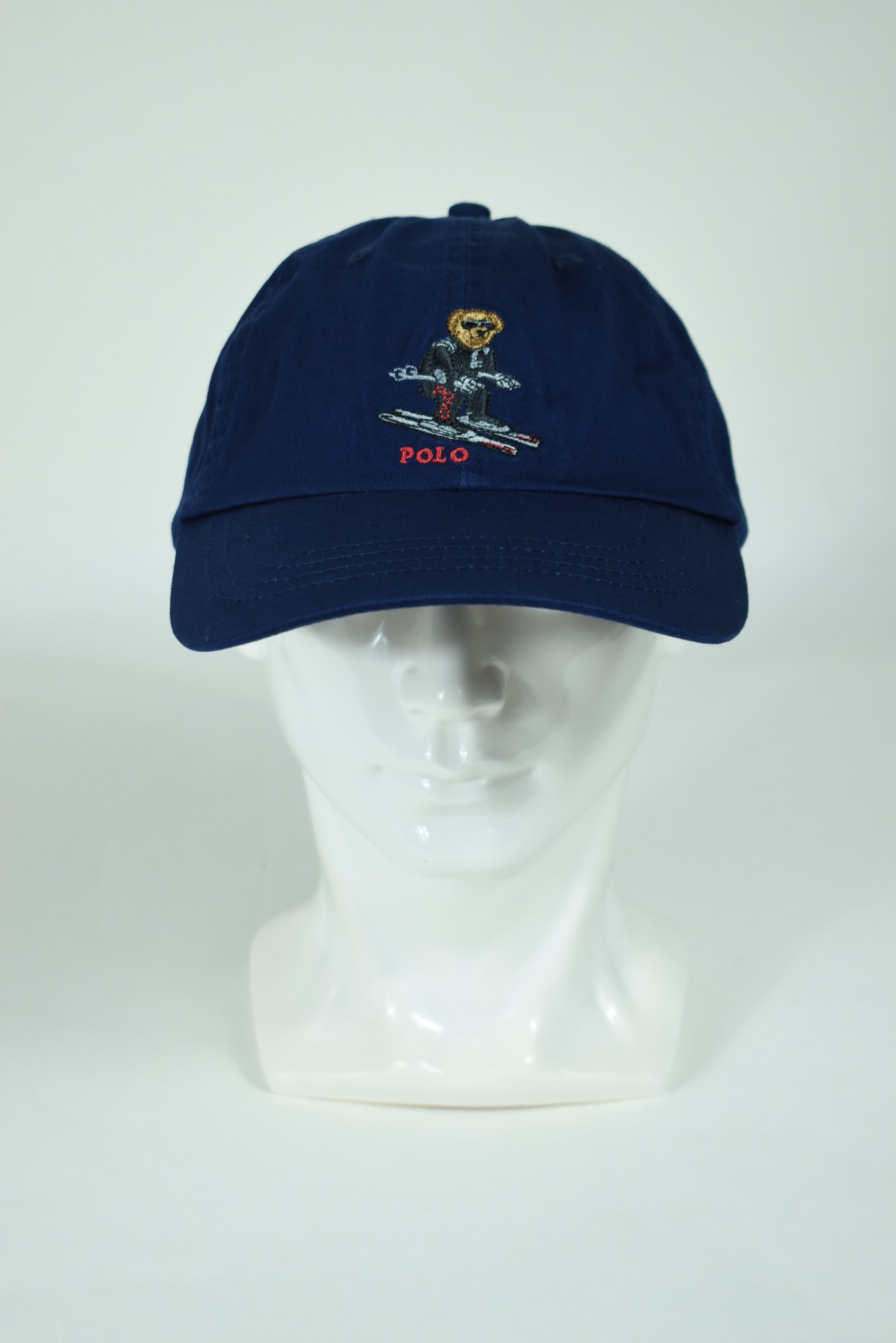 New Ralph Lauren Polo Bear Skiing Cap Navy OS