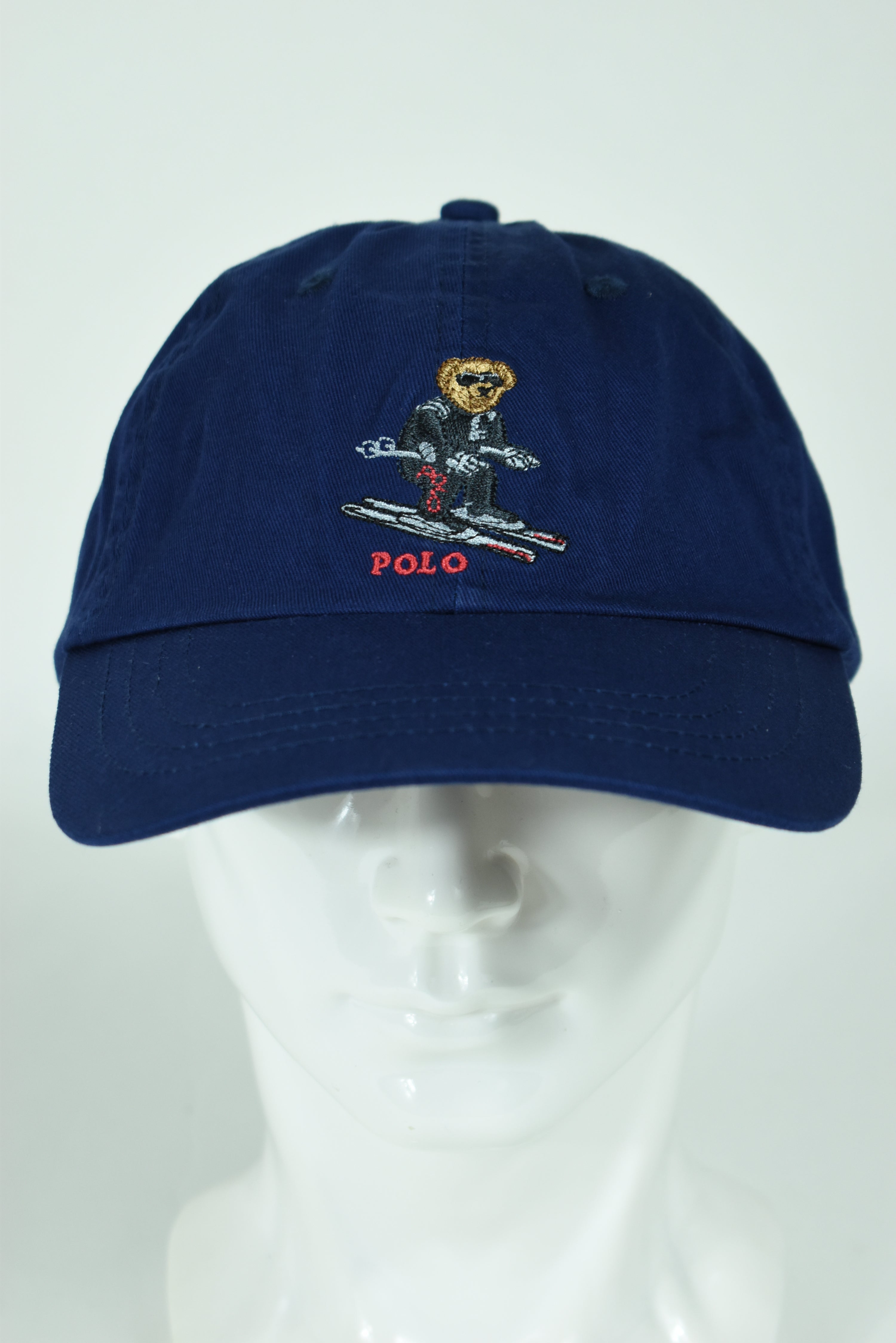 New Ralph Lauren Polo Bear Skiing Cap Navy OS