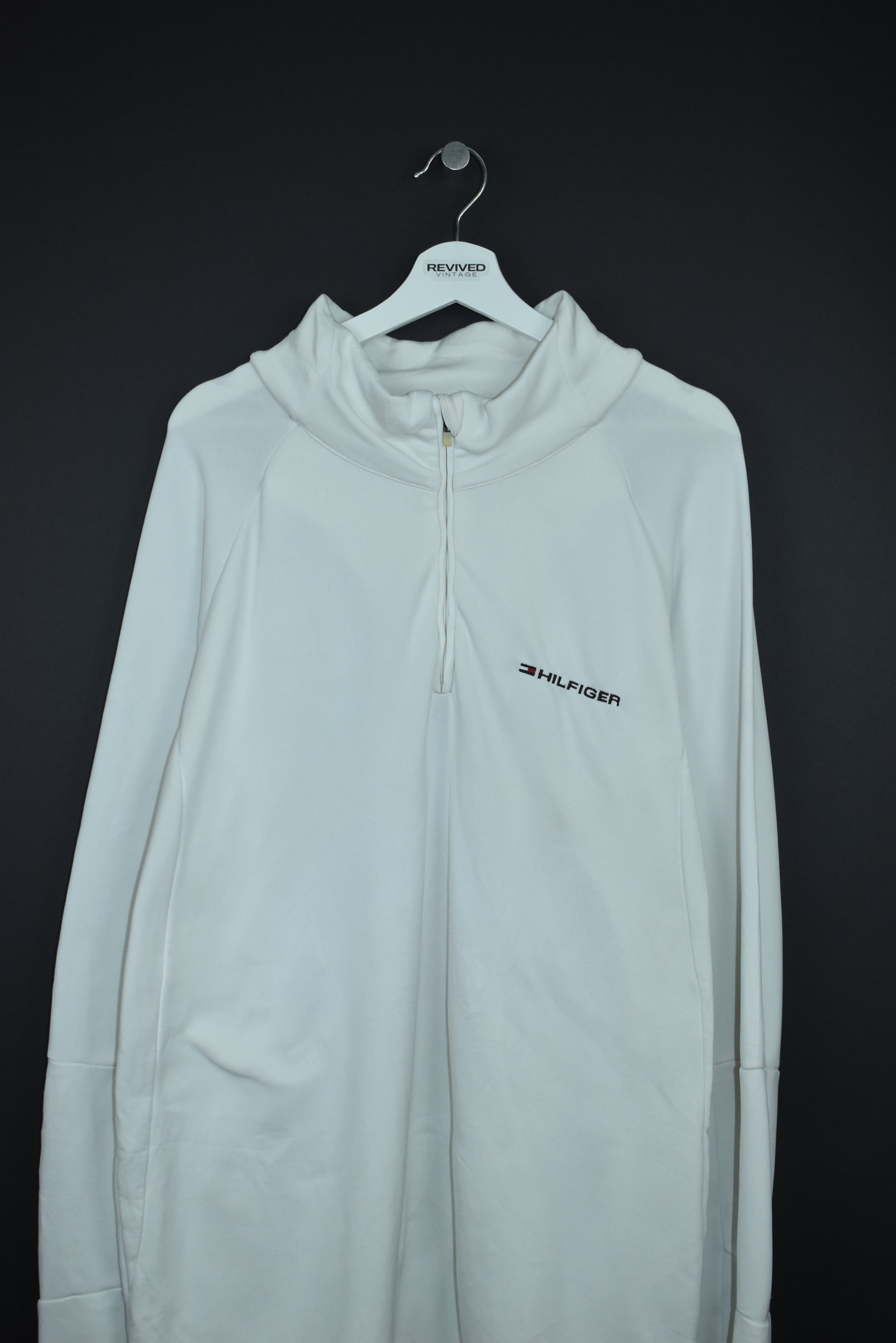 Vintage Tommy Hilfiger Embroidered 1/4 ZIP XXL