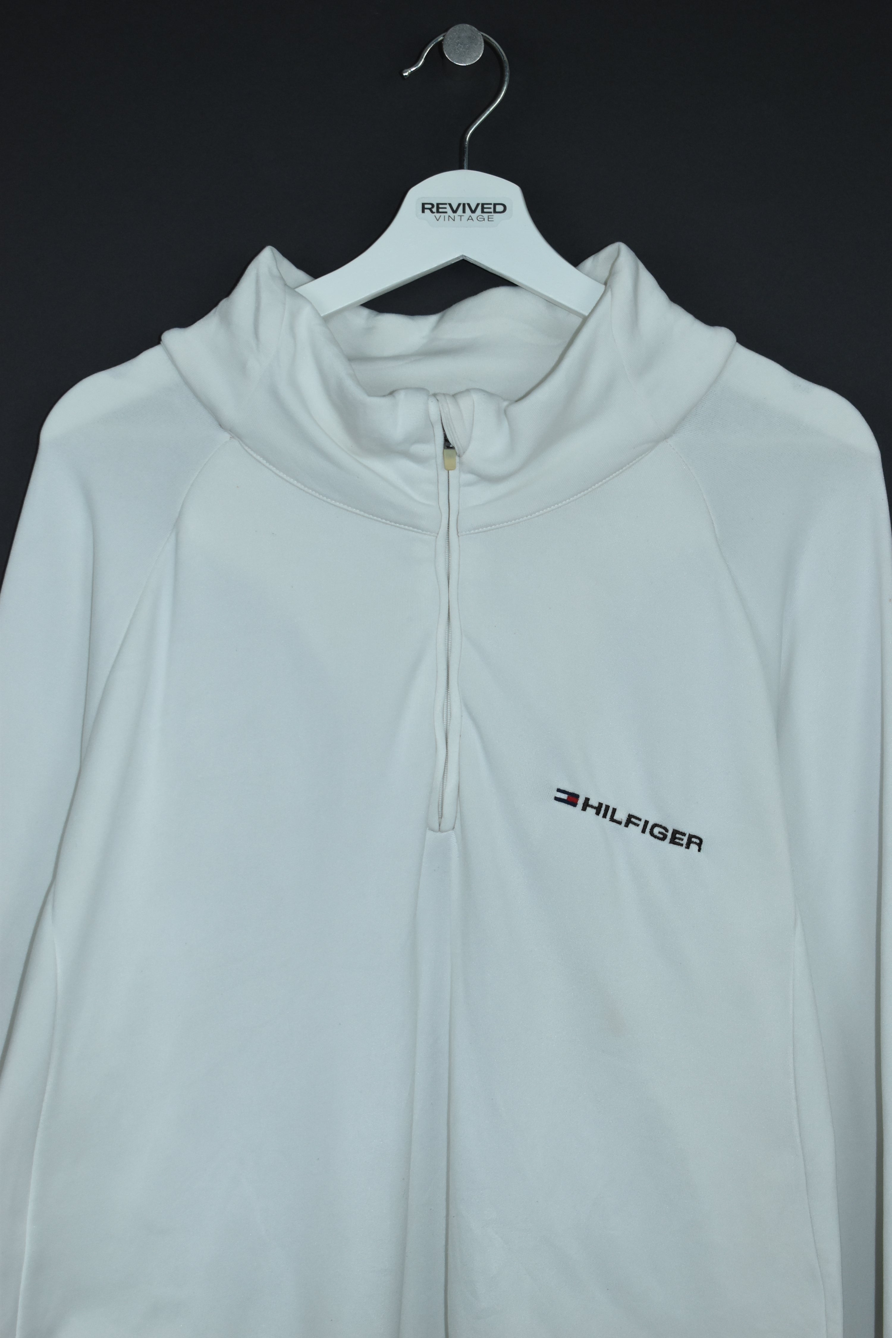 Vintage Tommy Hilfiger Embroidered 1/4 ZIP XXL